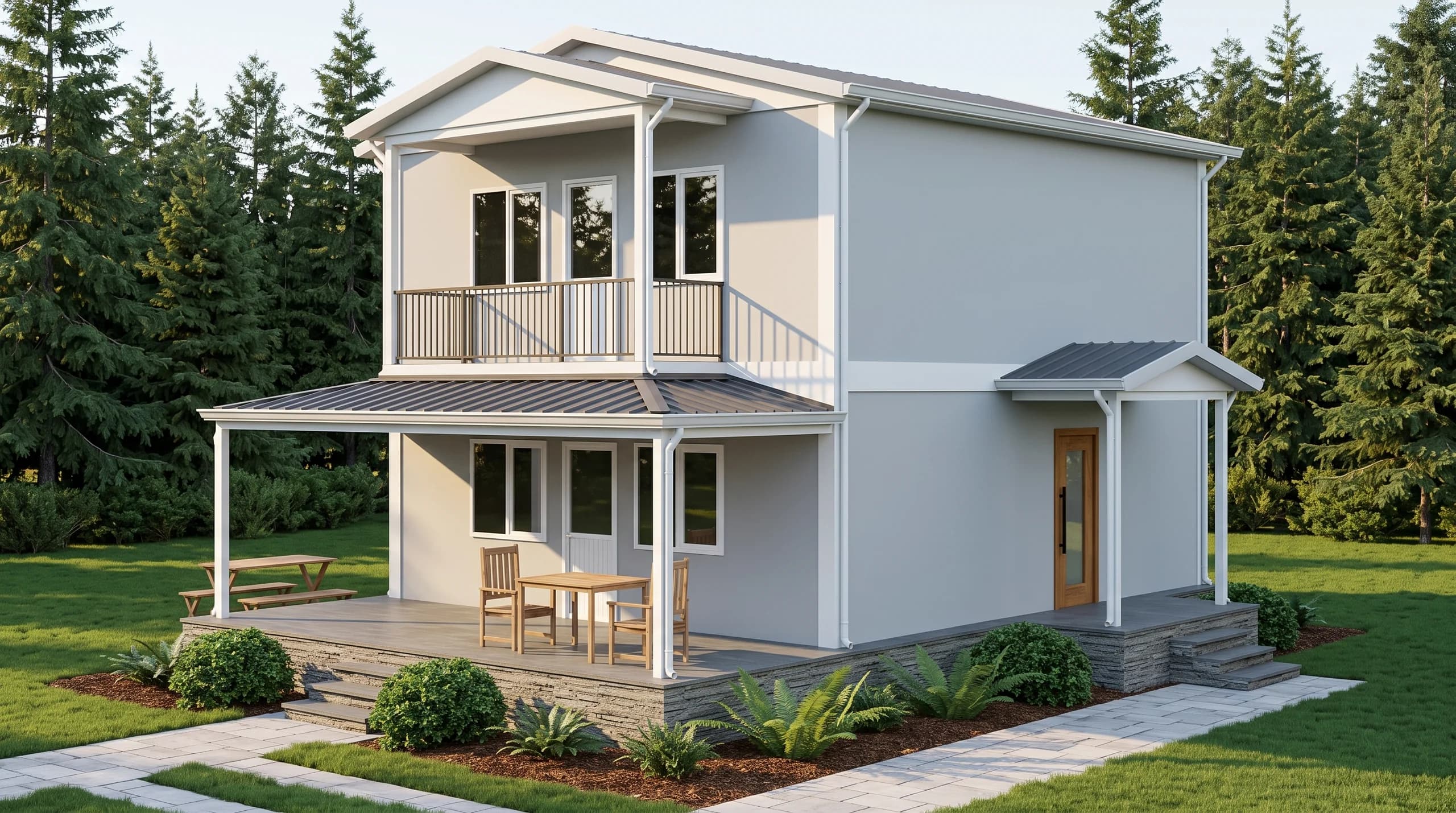 Çift Katlı Prefabrik 124m2 - Görsel 1