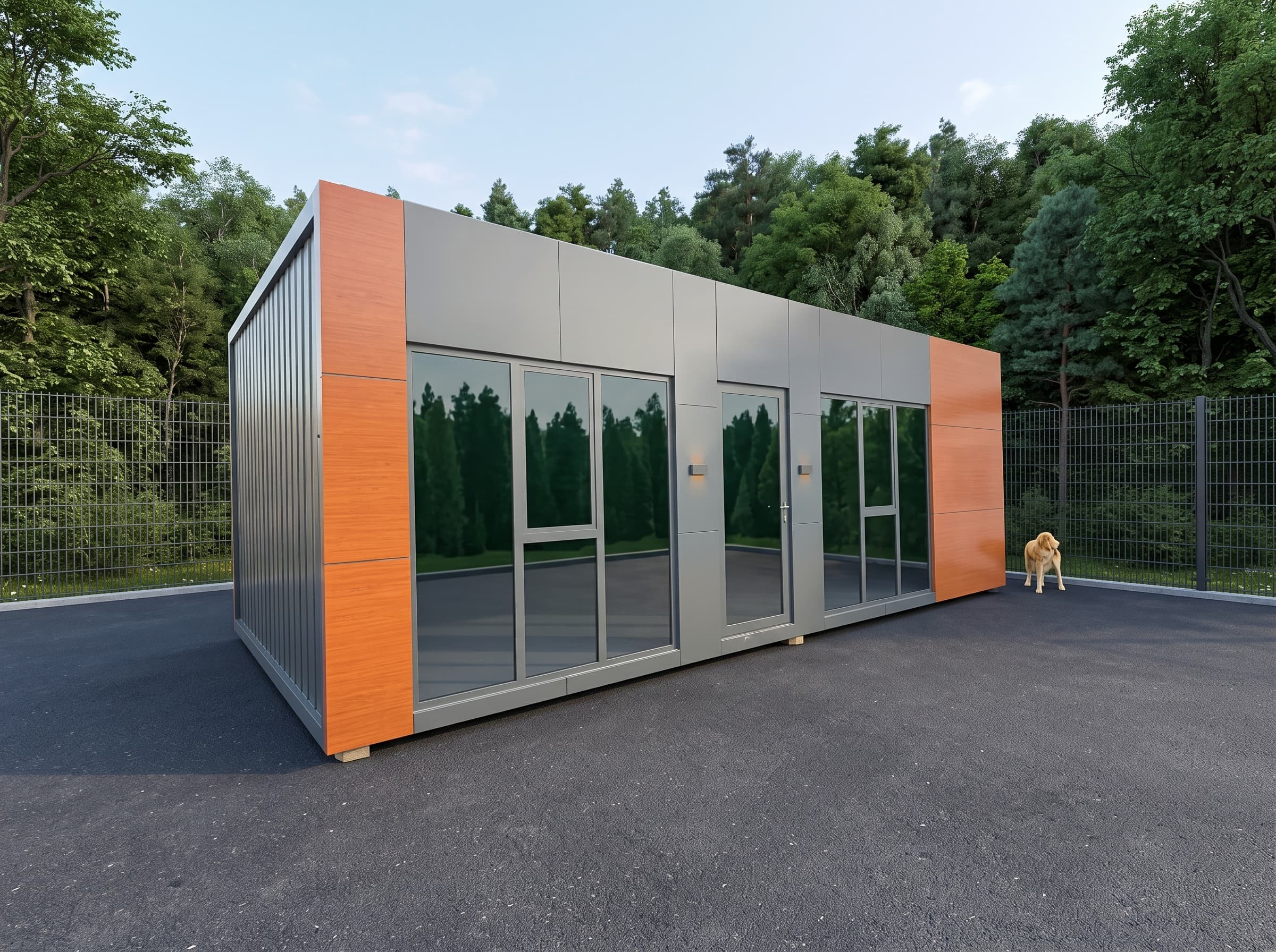 8x4 (32m2) Kompozit Kaplama Konteyner Ofis - Görsel 1