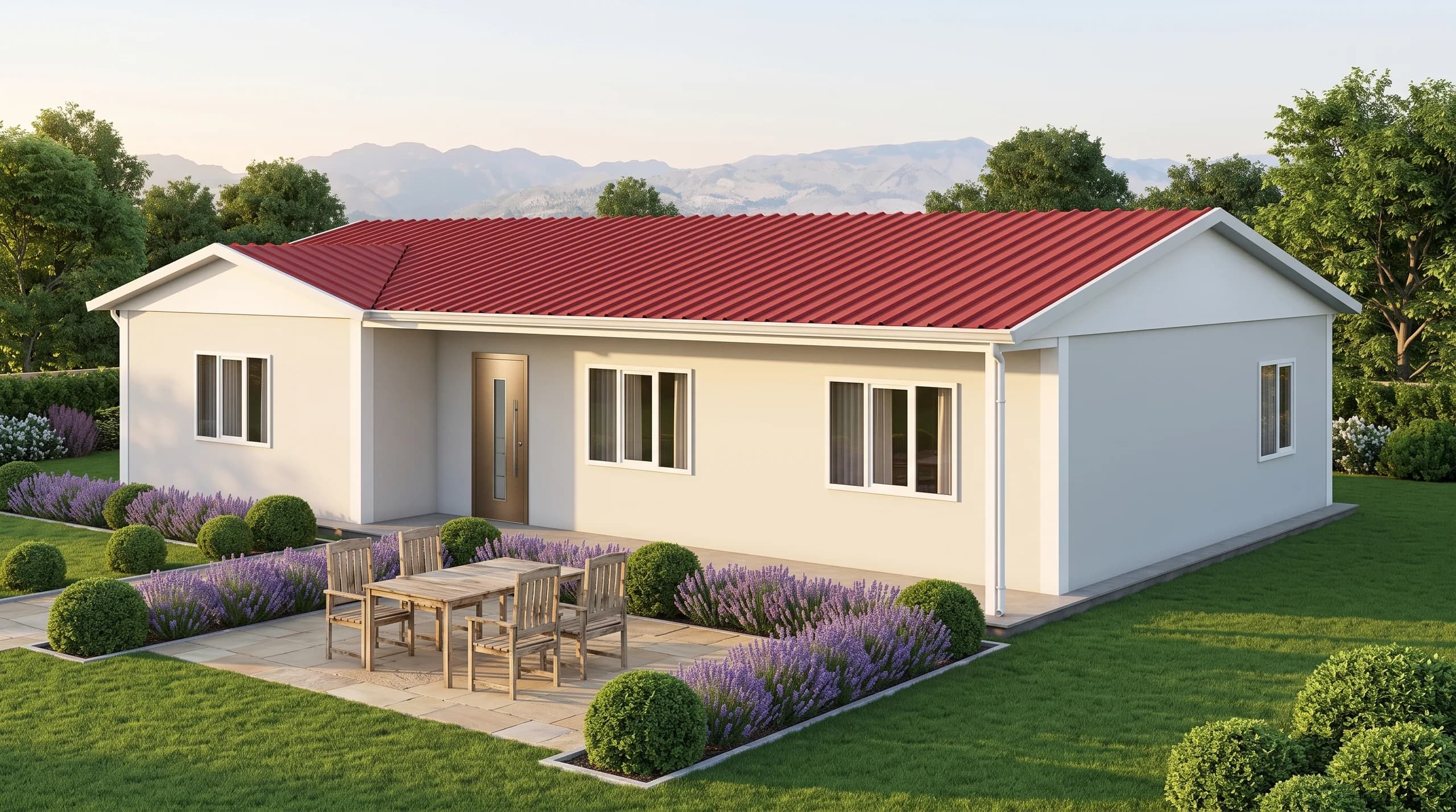 Tek Katlı Prefabrik 125m2