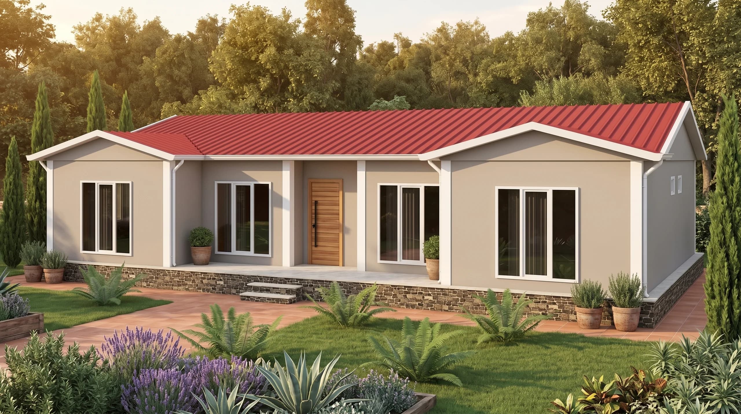Tek Katlı Prefabrik 129m2 - Görsel 1