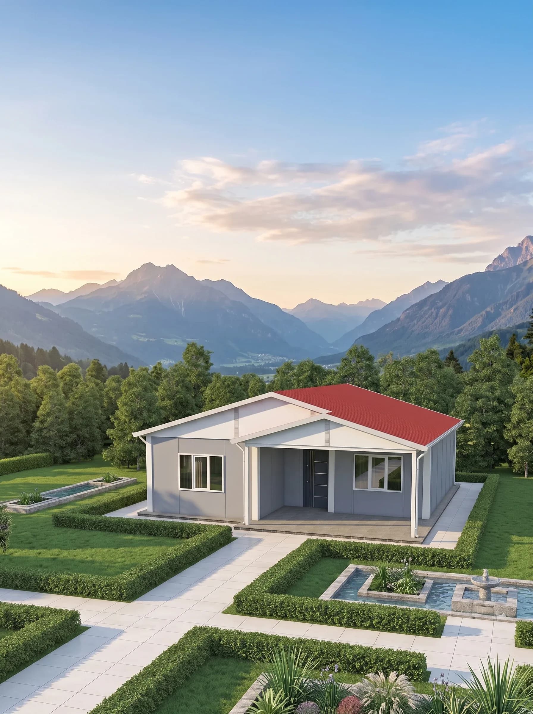 Tek Katlı Prefabrik 84m2 - Model 1