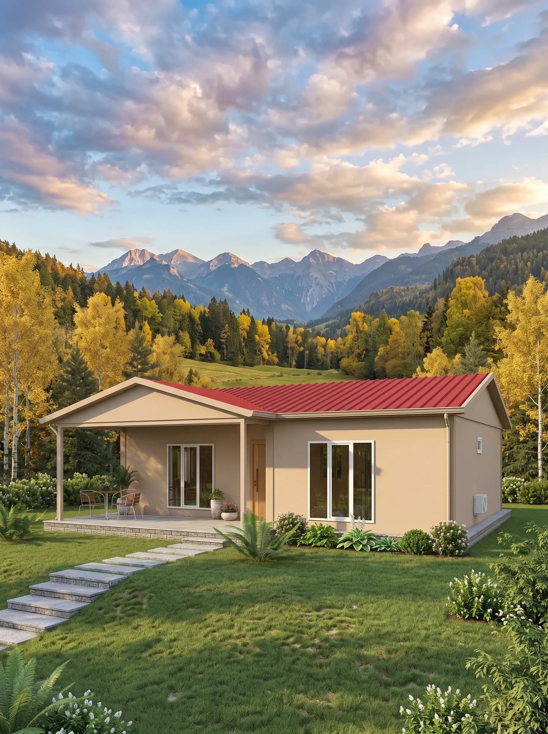 Tek Katlı Prefabrik 84m2 - Model 2