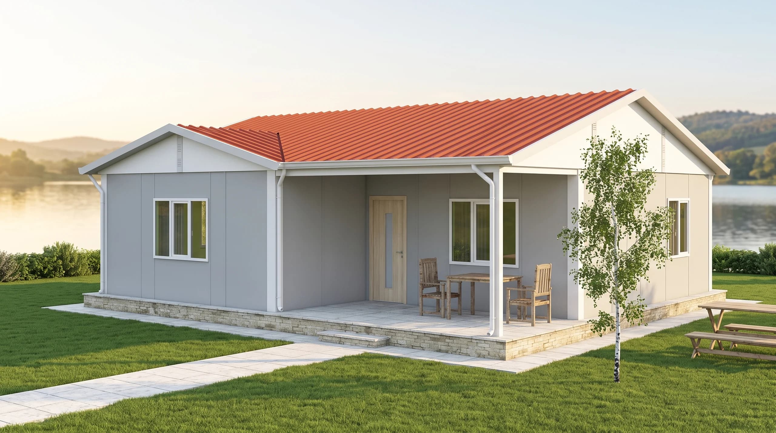 Tek Katlı Prefabrik 91m2