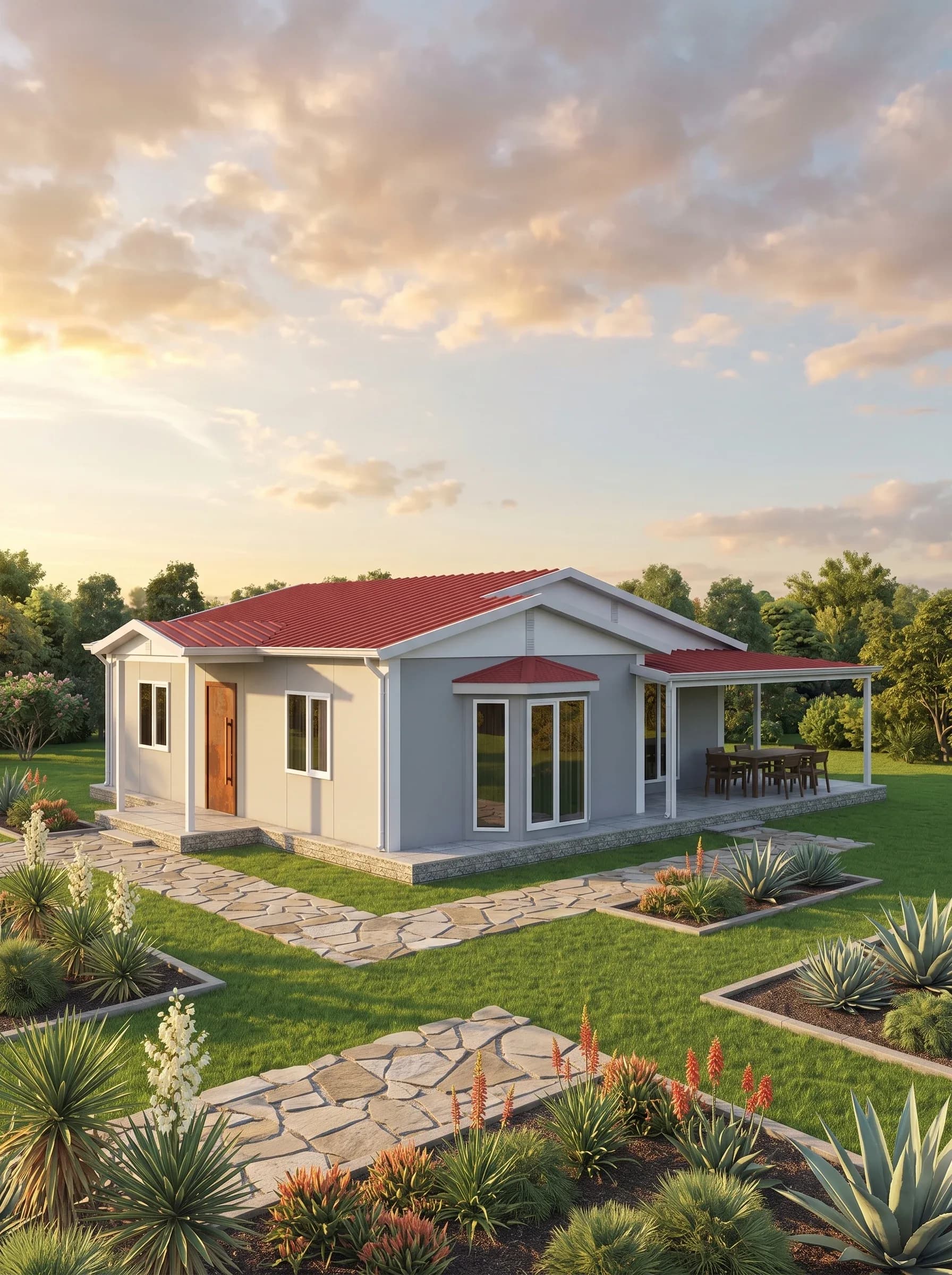 Tek Katlı Prefabrik 95m2 - Model 2