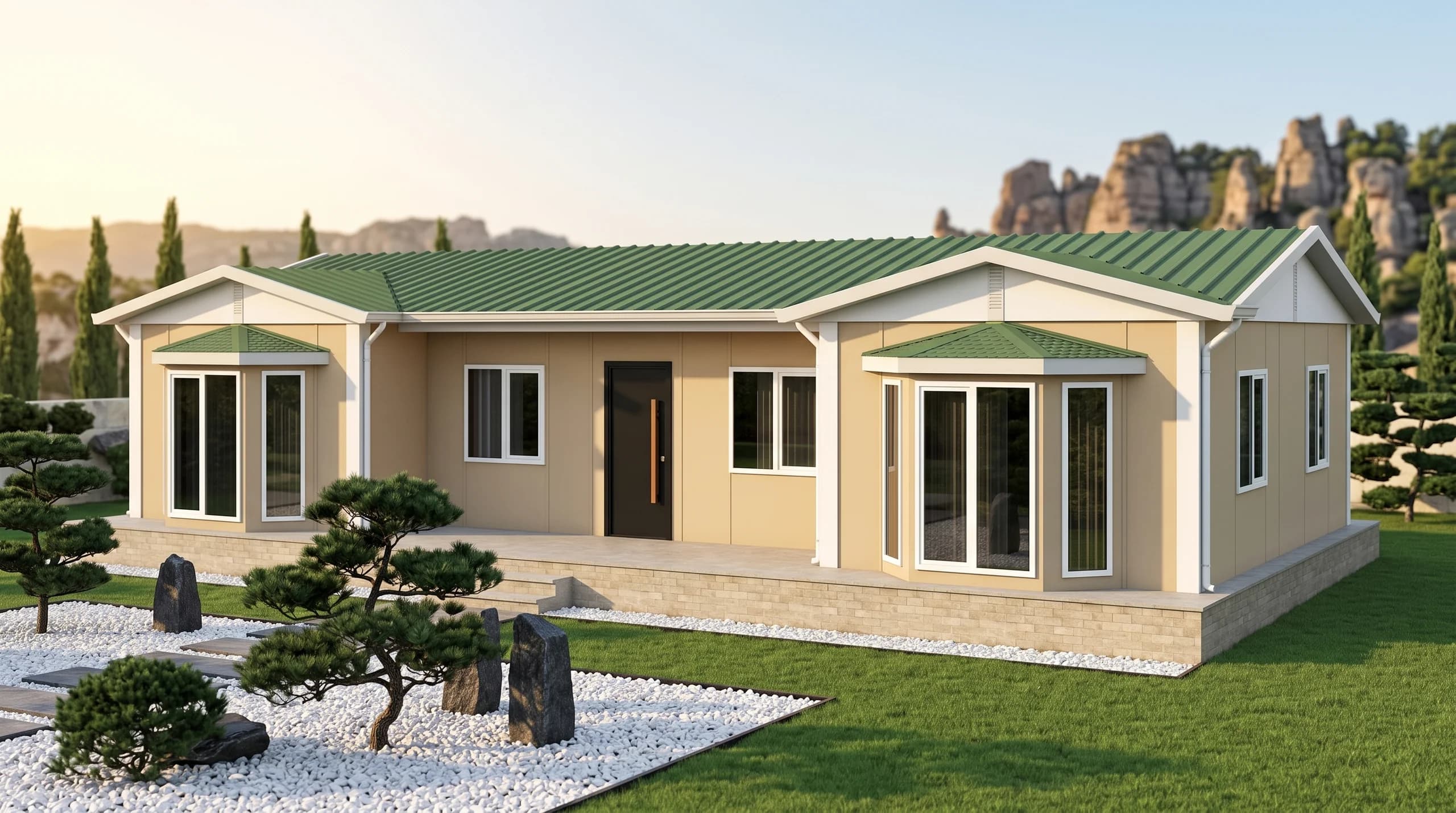 Tek Katlı Prefabrik 98m2