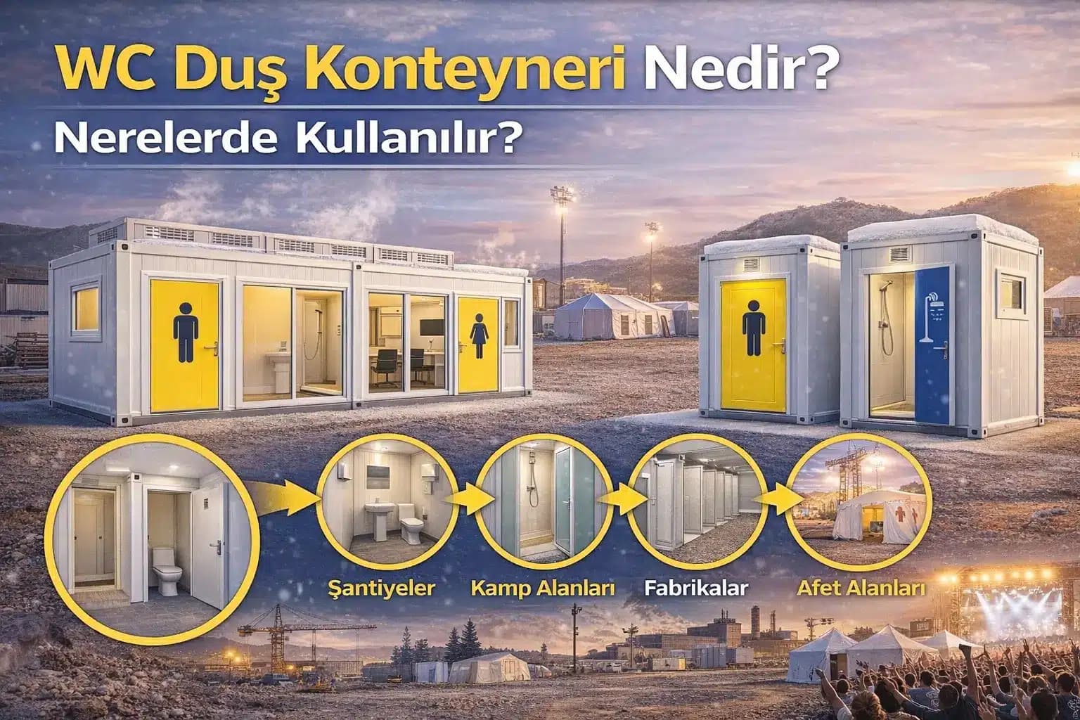 WC Duş Konteyneri Nedir? Nerelerde Kullanılır?
