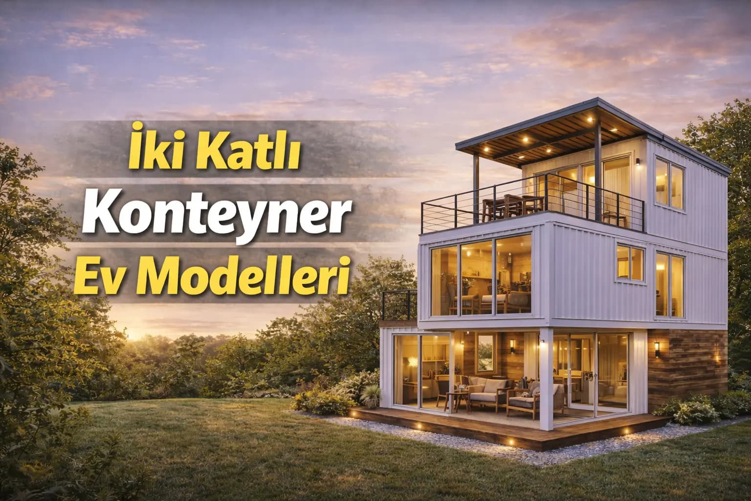 İki Katlı Konteyner Ev Modelleri