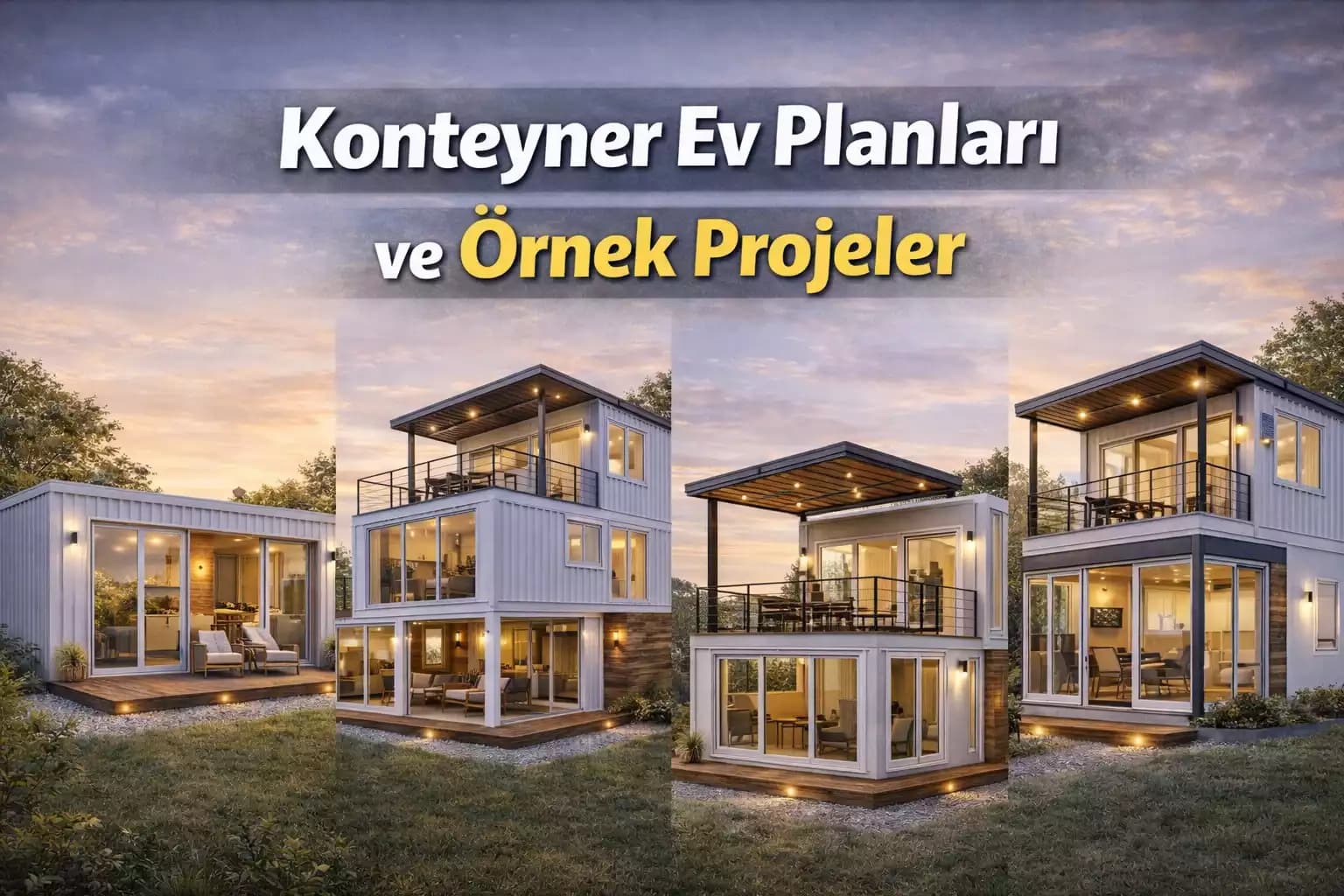 Konteyner Ev Planları ve Örnek Projeler