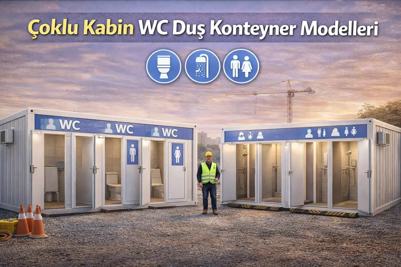 Çoklu Kabin WC Duş Konteyner Modelleri