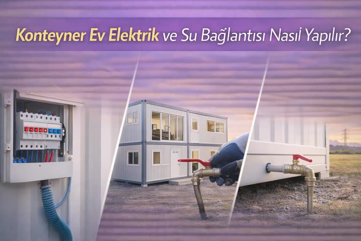Konteyner Ev Elektrik ve Su Bağlantısı Nasıl Yapılır?