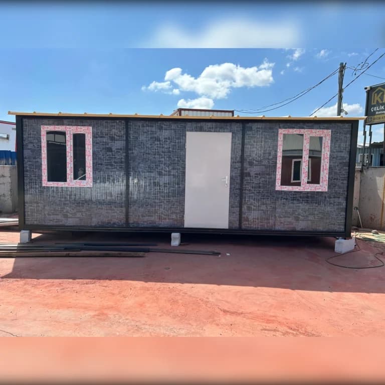 7x3 (21m2) Beşik Çatı Prefabrik Konteyner Ev - Ofis