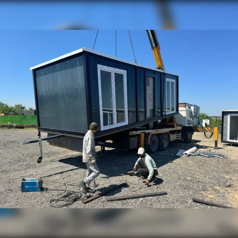 7x3 (21m2) Eğimli Çatı 1+1 Prefabrik Konteyner Ev - Ofis