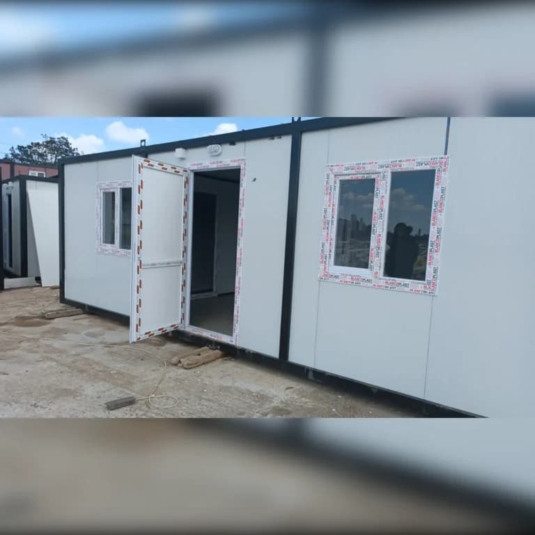 7x3 (21m2) Düz Çatı Prefabrik Konteyner Ev - Ofis