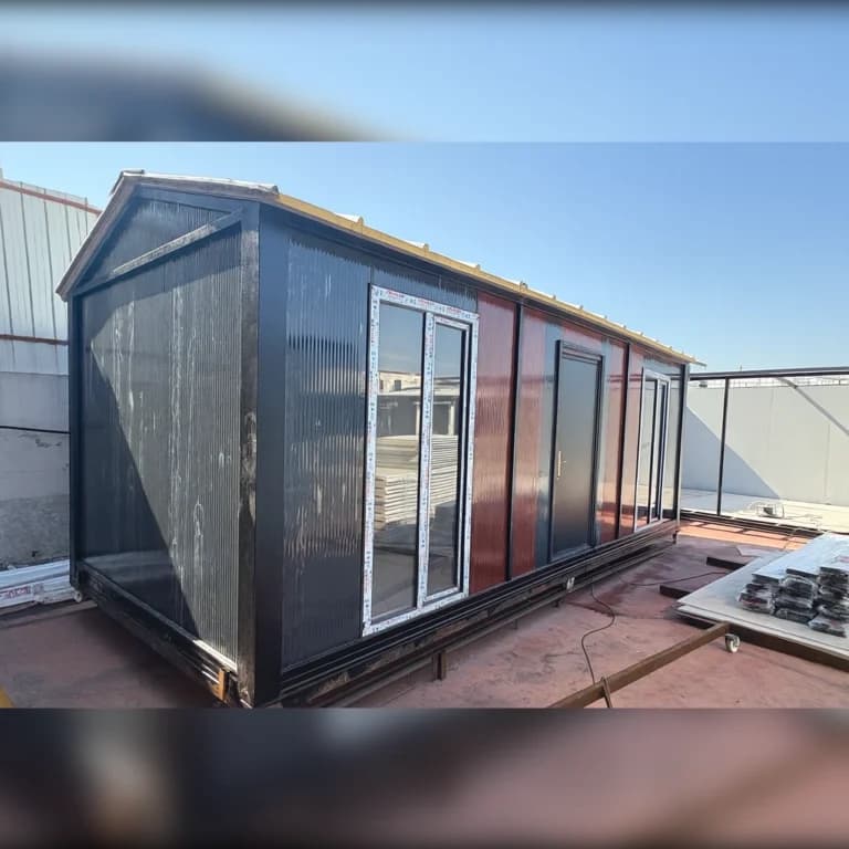 7x3 (21m2) Beşik Çatı Premium Prefabrik Konteyner Ev - Ofis