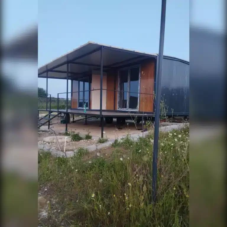 38m2 1+1 Veranda - Sundurma'lı Prefabrik Konteyner Ev