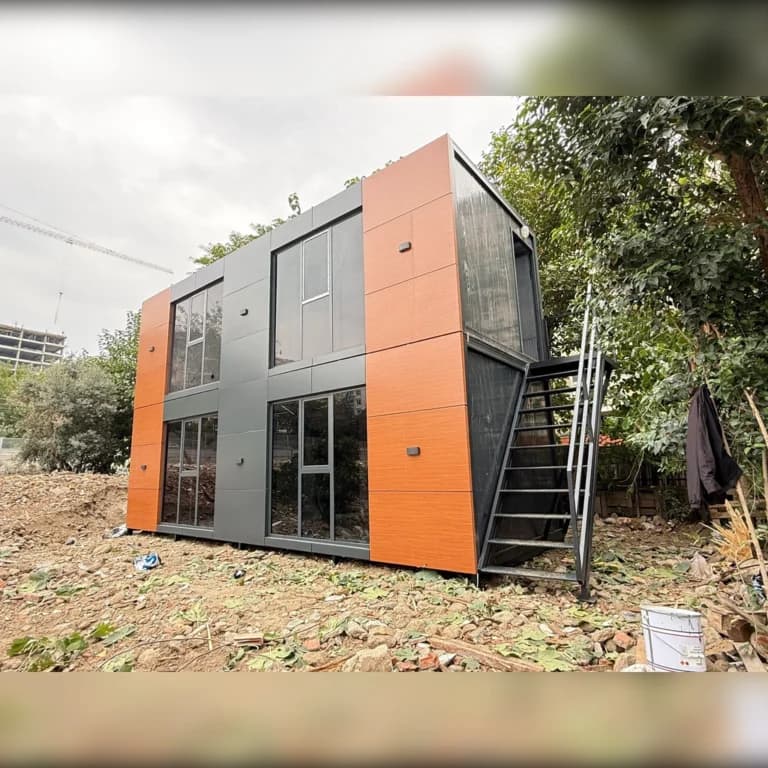 48m2 İki Katlı Kompozit Kaplama Konteyner Ofis & Ev