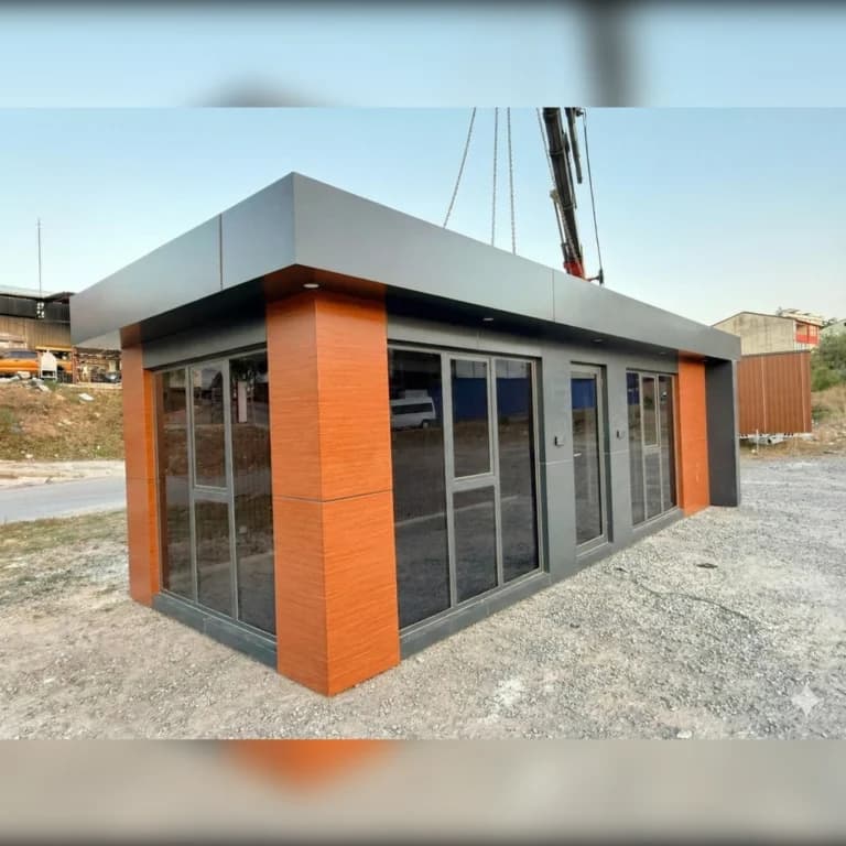 24m2 Harpuşta Detaylı Kompozit Kaplama Konteyner Ofis