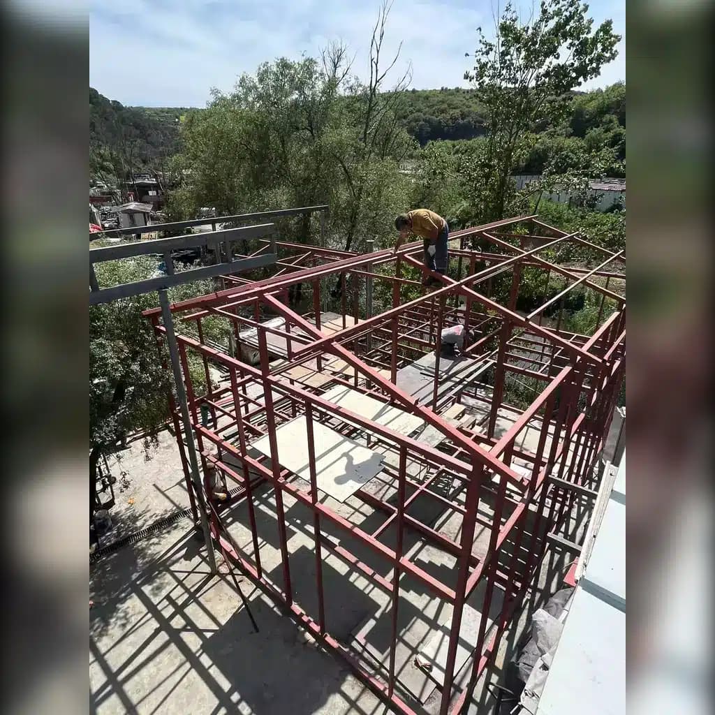 130m² Çelik Ofis Projesi görsel 2