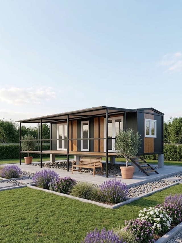 44m2 Prefabrik Konteyner Ev