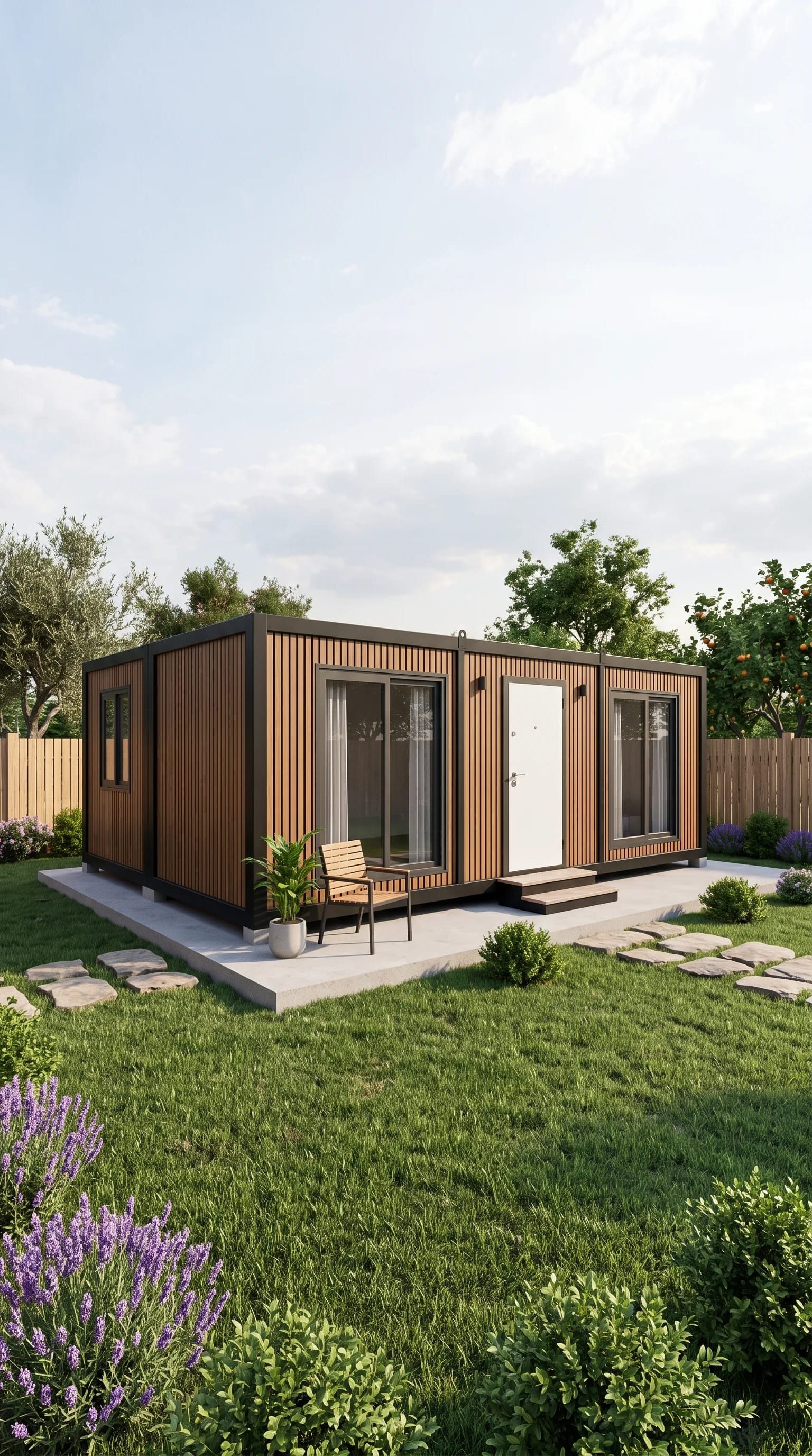 42m² 2+1 Dekoratif Kaplama Birleşim Modeli Konteyner Ev