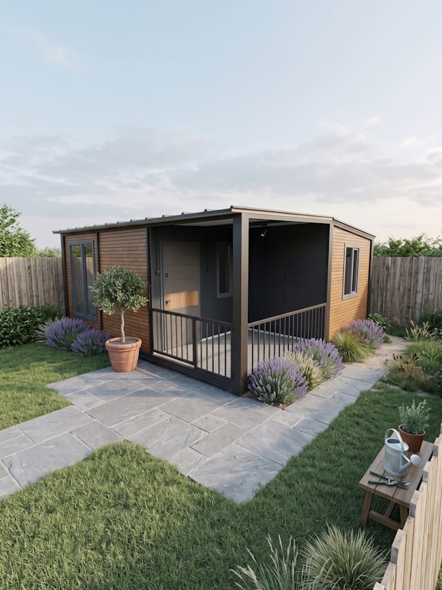 42m2 2+1 Veranda'lı Prefabrik Konteyner Ev