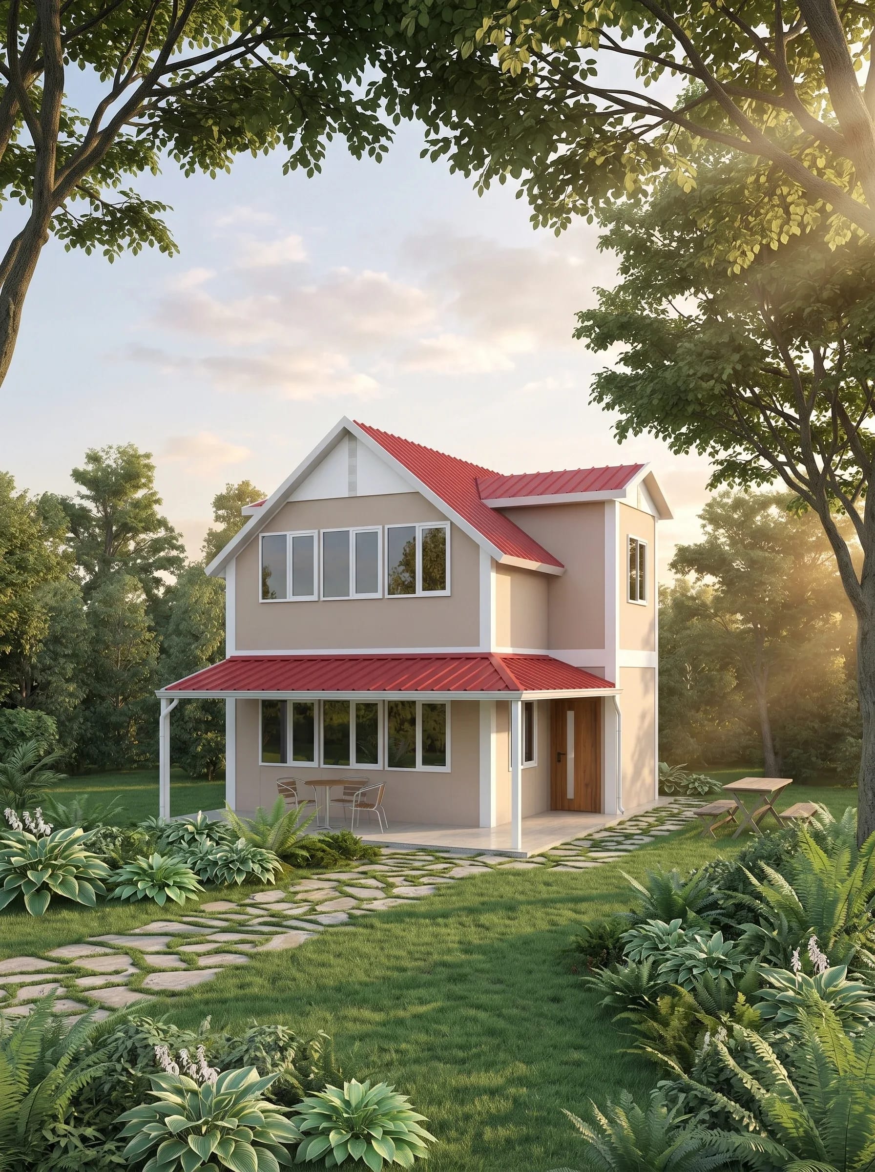 Çift Katlı Prefabrik 101m2