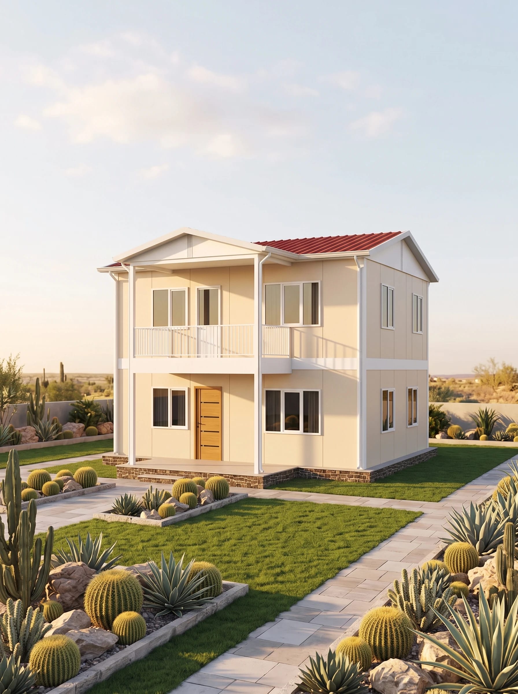 Çift Katlı Prefabrik 114m2