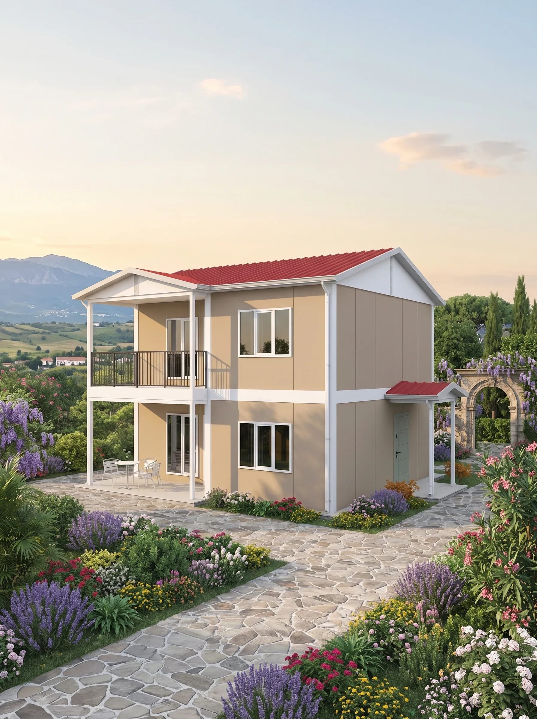 Çift Katlı Prefabrik 118m2