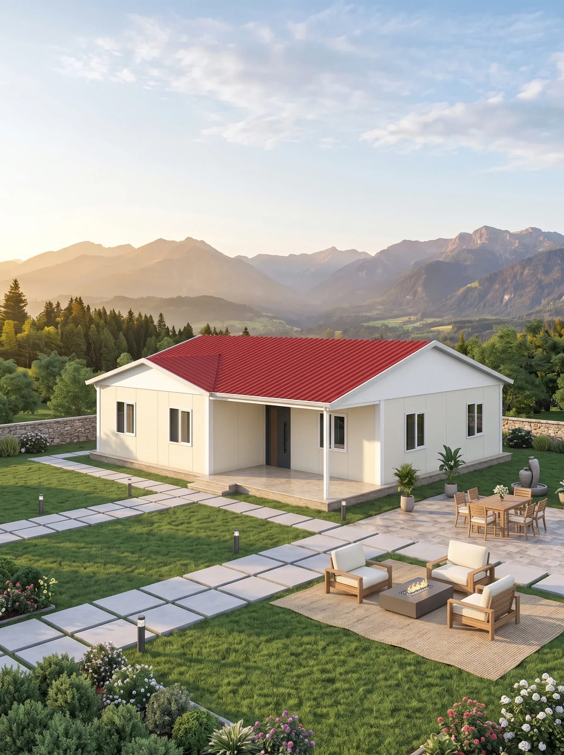 Tek Katlı Prefabrik 117m2