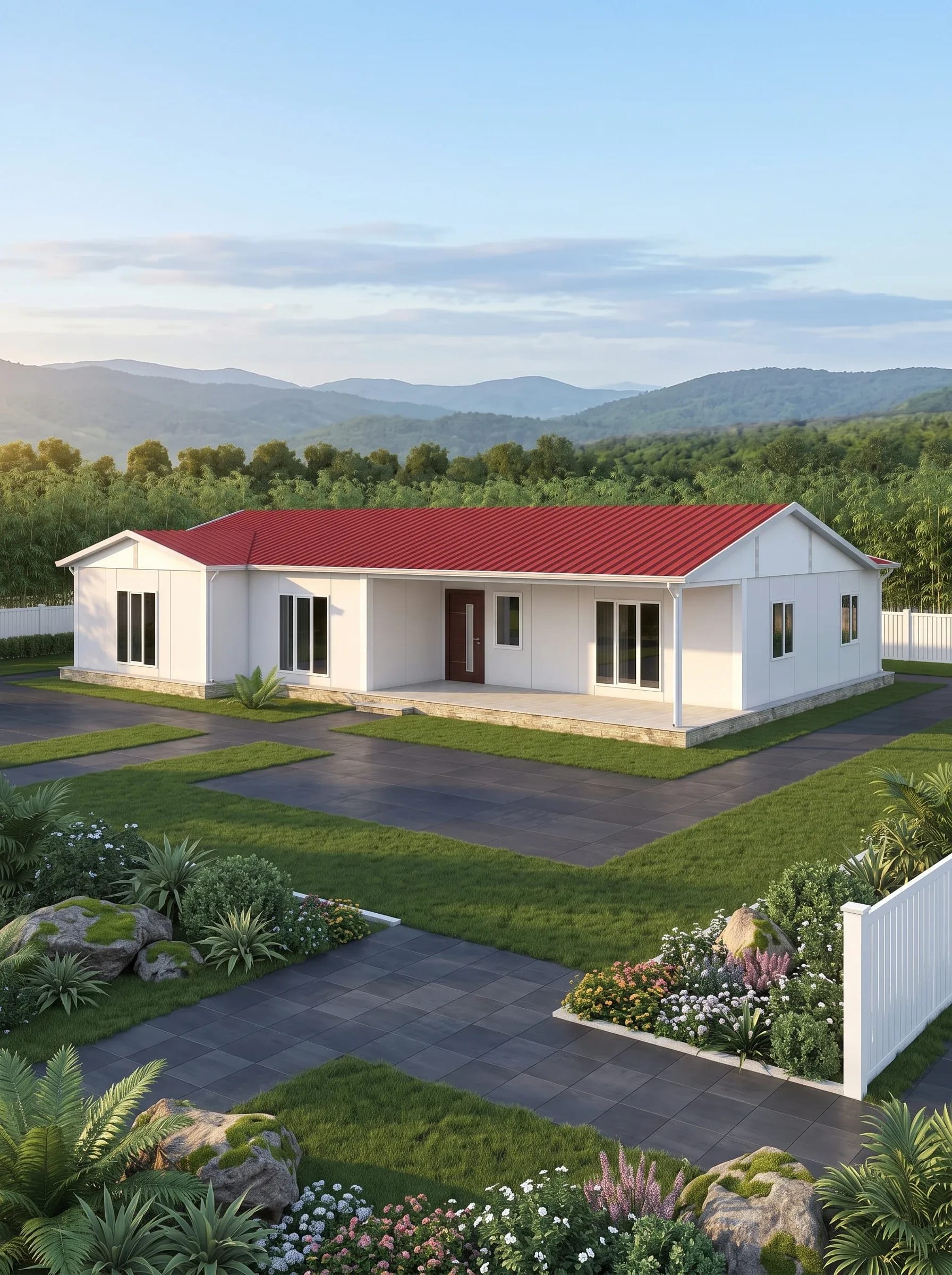 Tek Katlı Prefabrik 166m2
