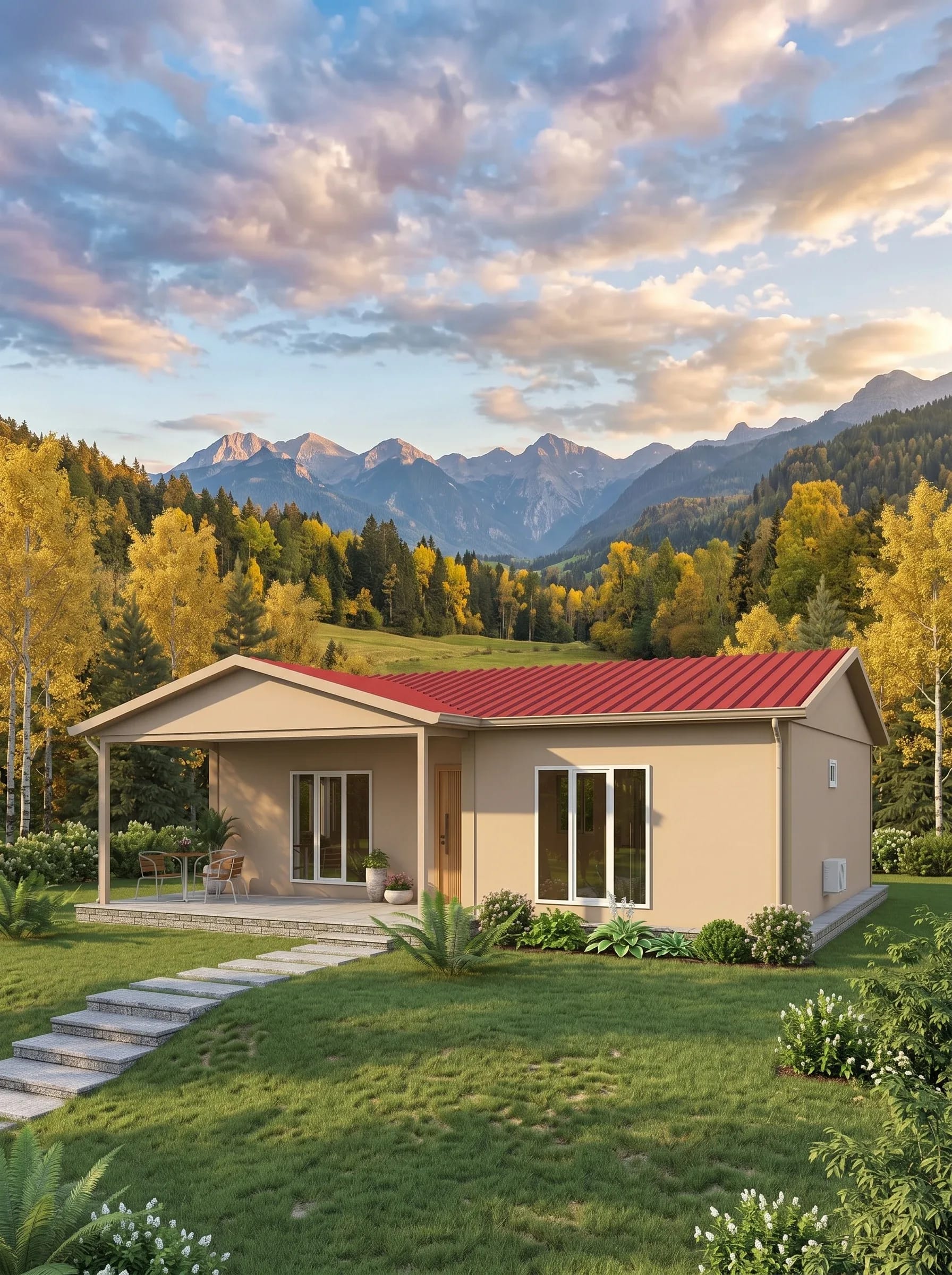 Tek Katlı Prefabrik 84m2 - Model 2