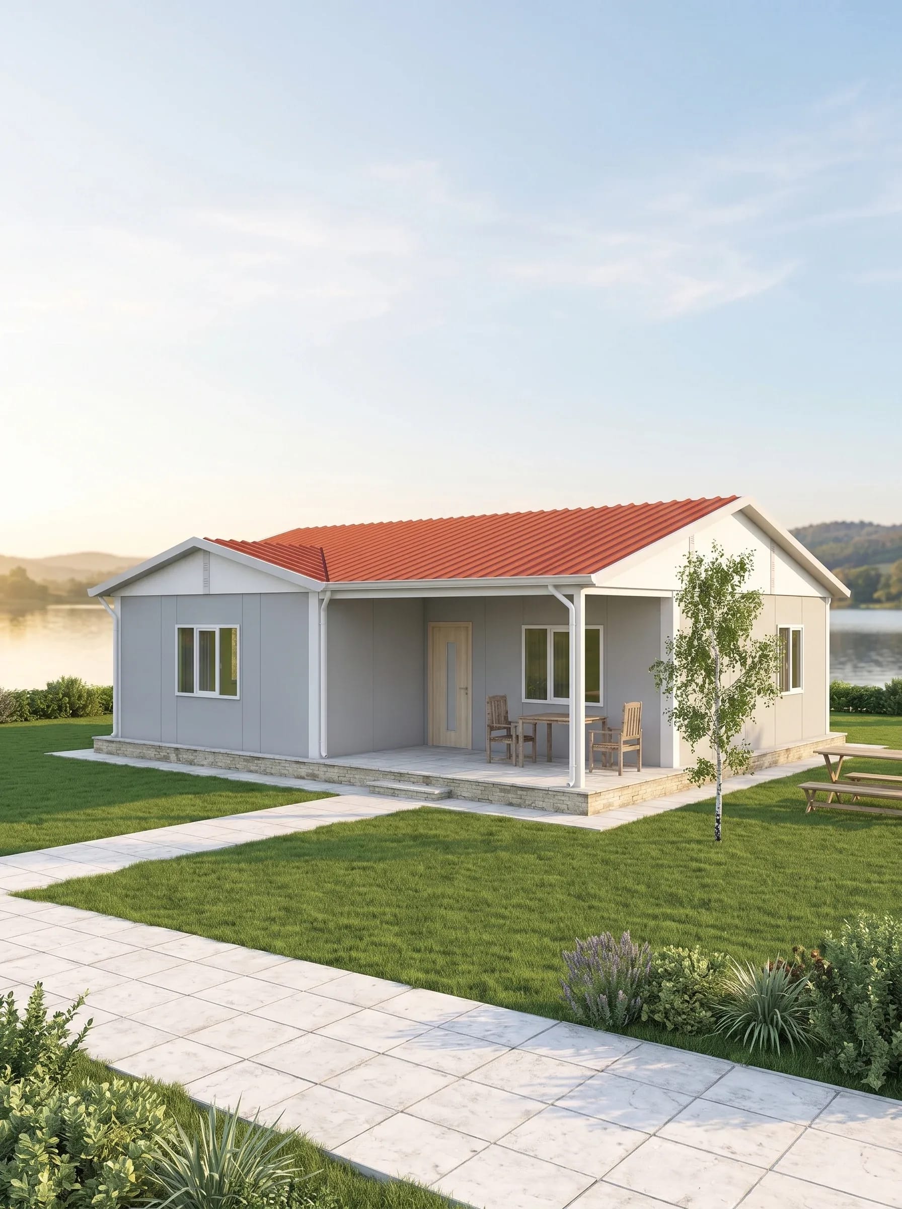 Tek Katlı Prefabrik 91m2