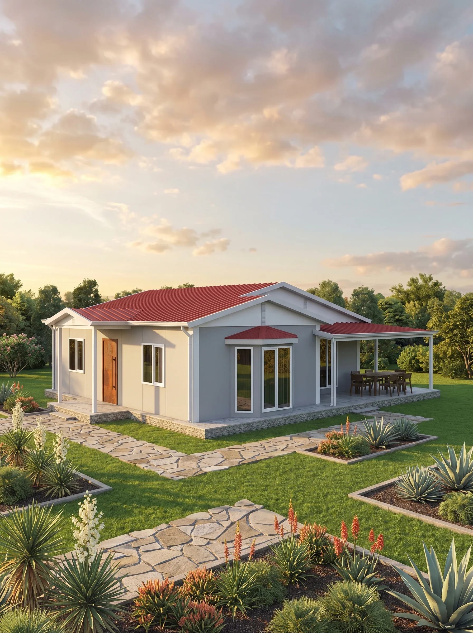 Tek Katlı Prefabrik 95m2 - Model 2