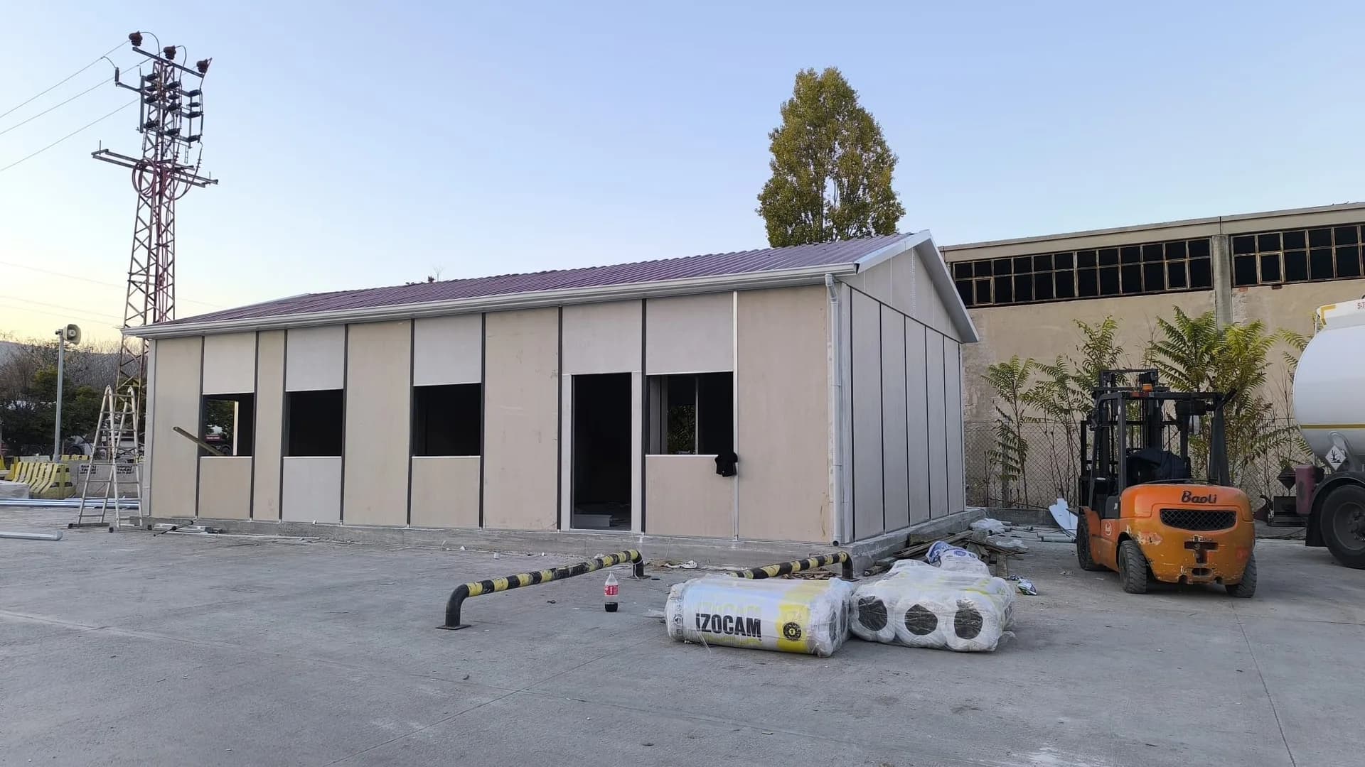 112m² Intertek Kırıkkale Gaz Dolum Merkezi Prefabrik Ofis Projesi