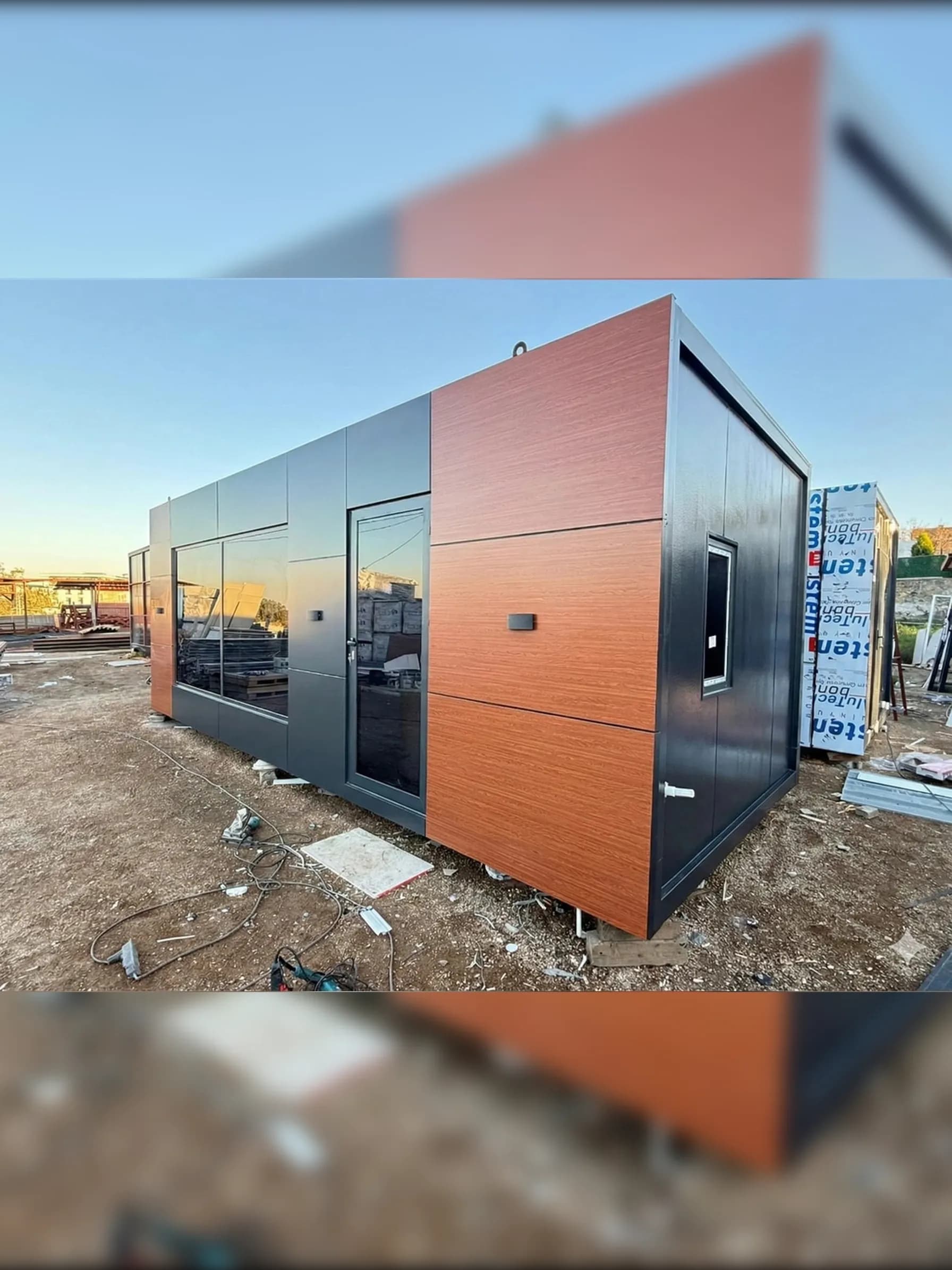 7x3 (21m2) Kompozit Kaplama Premium Konteyner Ofis