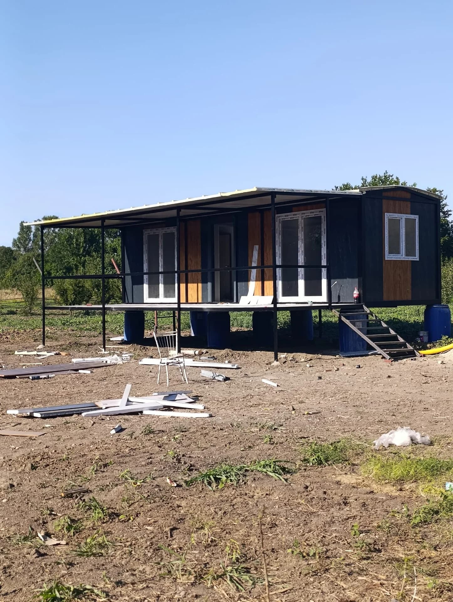 24m² Ev + 20m² Verandalı ve Platformlu 44m² Konteyner Ev · Bursa
