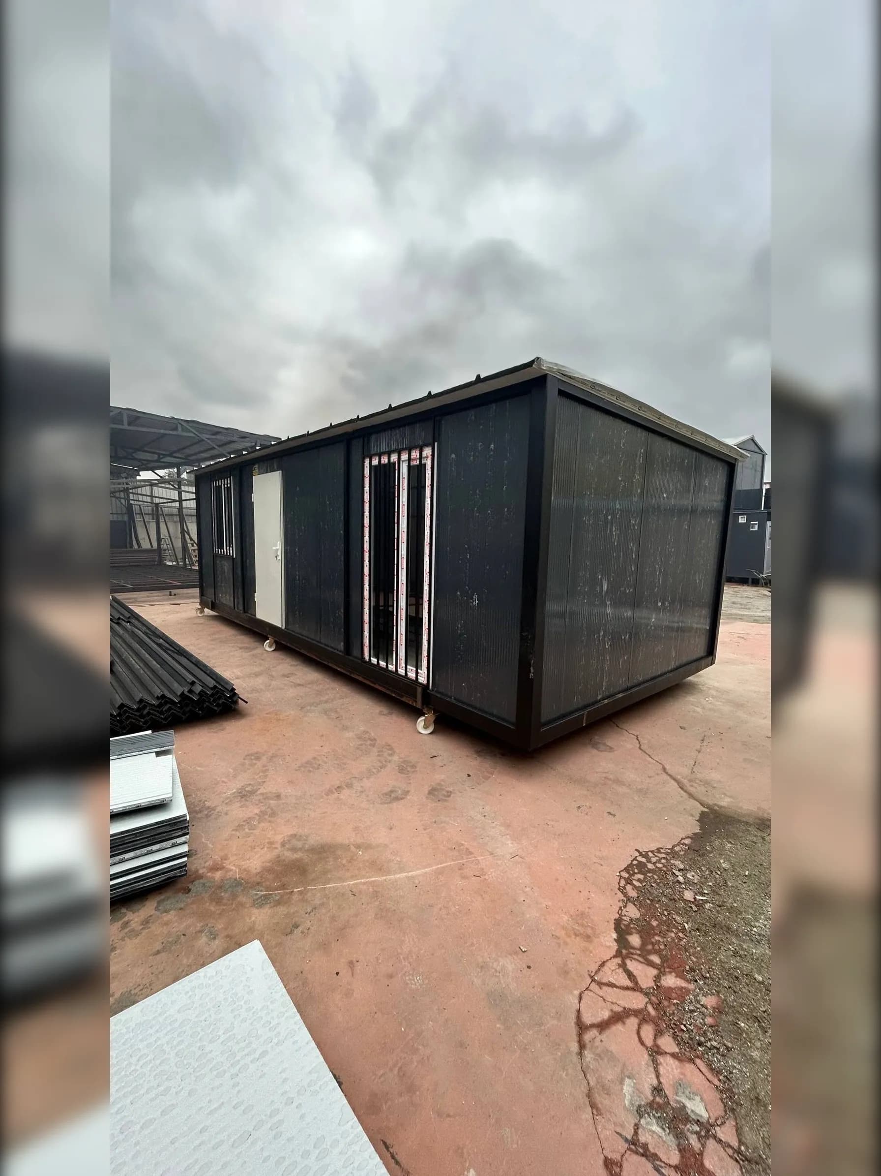3,5x8 (28m2) Eğimli Çatı Prefabrik Konteyner Ev - Ofis