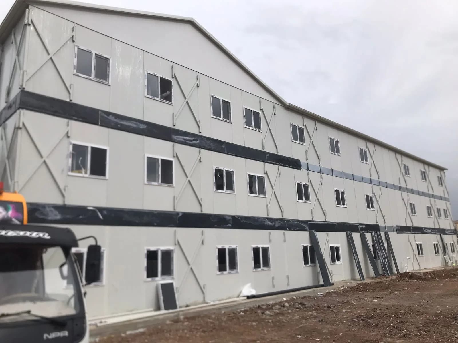 3000m² Rönesans Holding Ulus L-Tipi 3 Katlı Prefabrik Kampüs Projesi