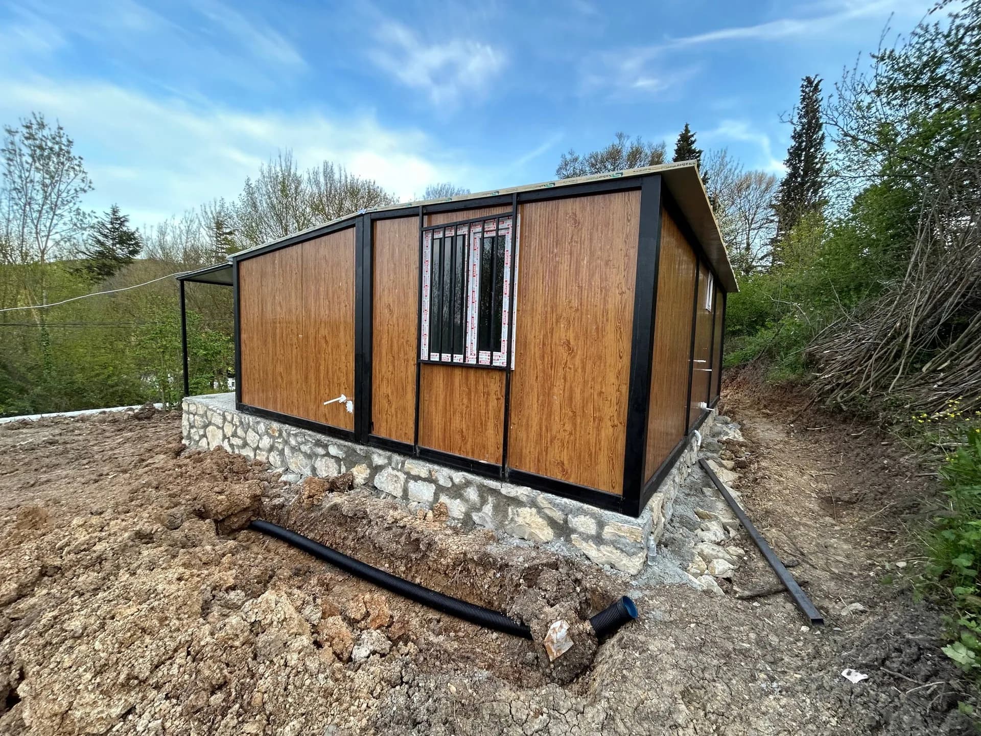 42m² Ev + 14m² Açılır-Kapanır Sundurmalı 56m² Konteyner Ev · Şile