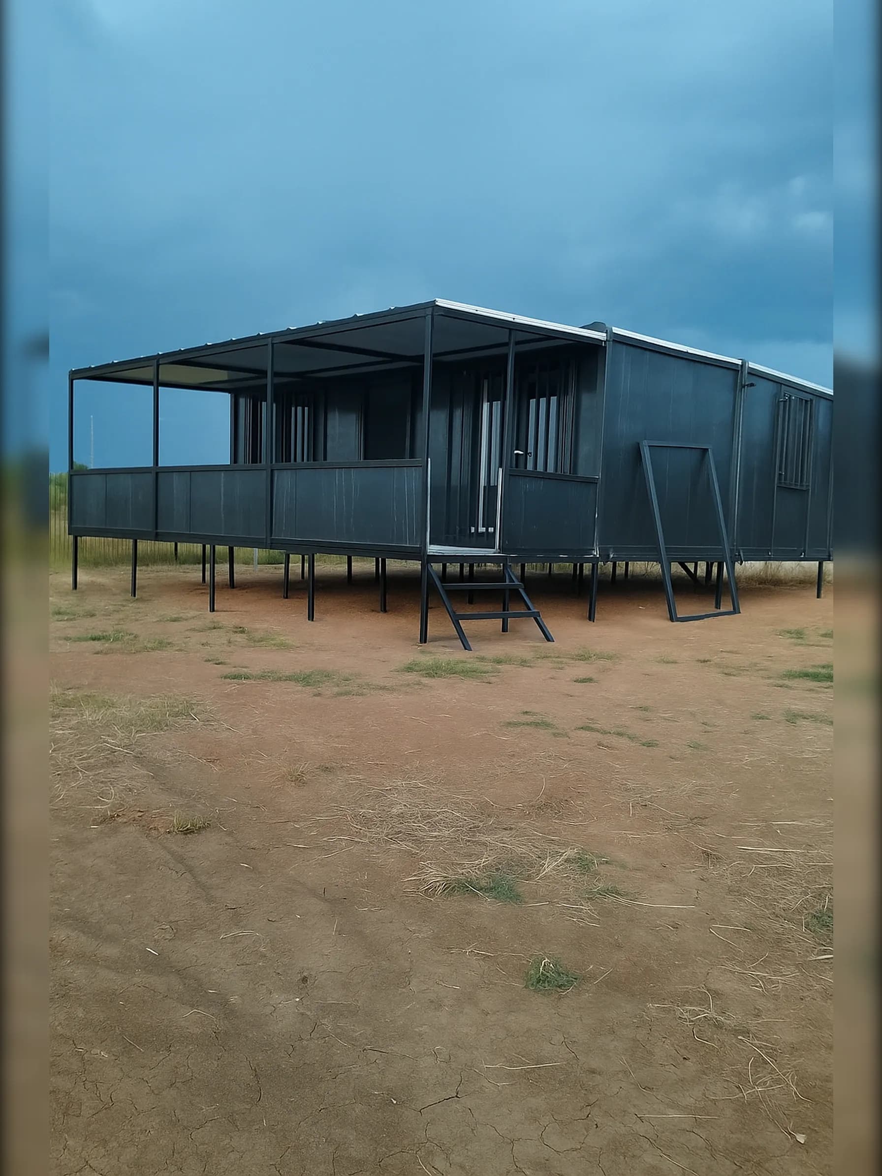 60m2 Veranda - Sundurma'lı Prefabrik Konteyner Ev