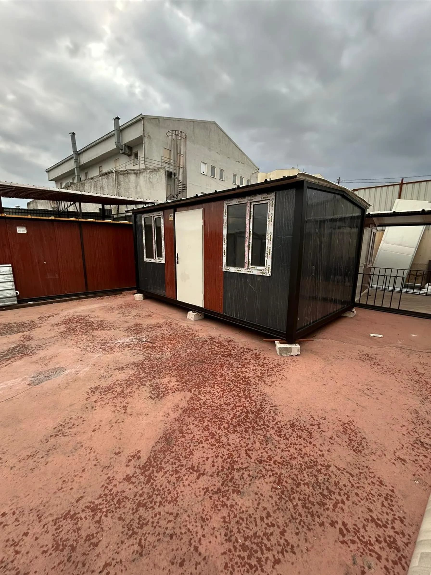 5x3 (15m2) Beşik Çatı Prefabrik Konteyner Ev - Ofis