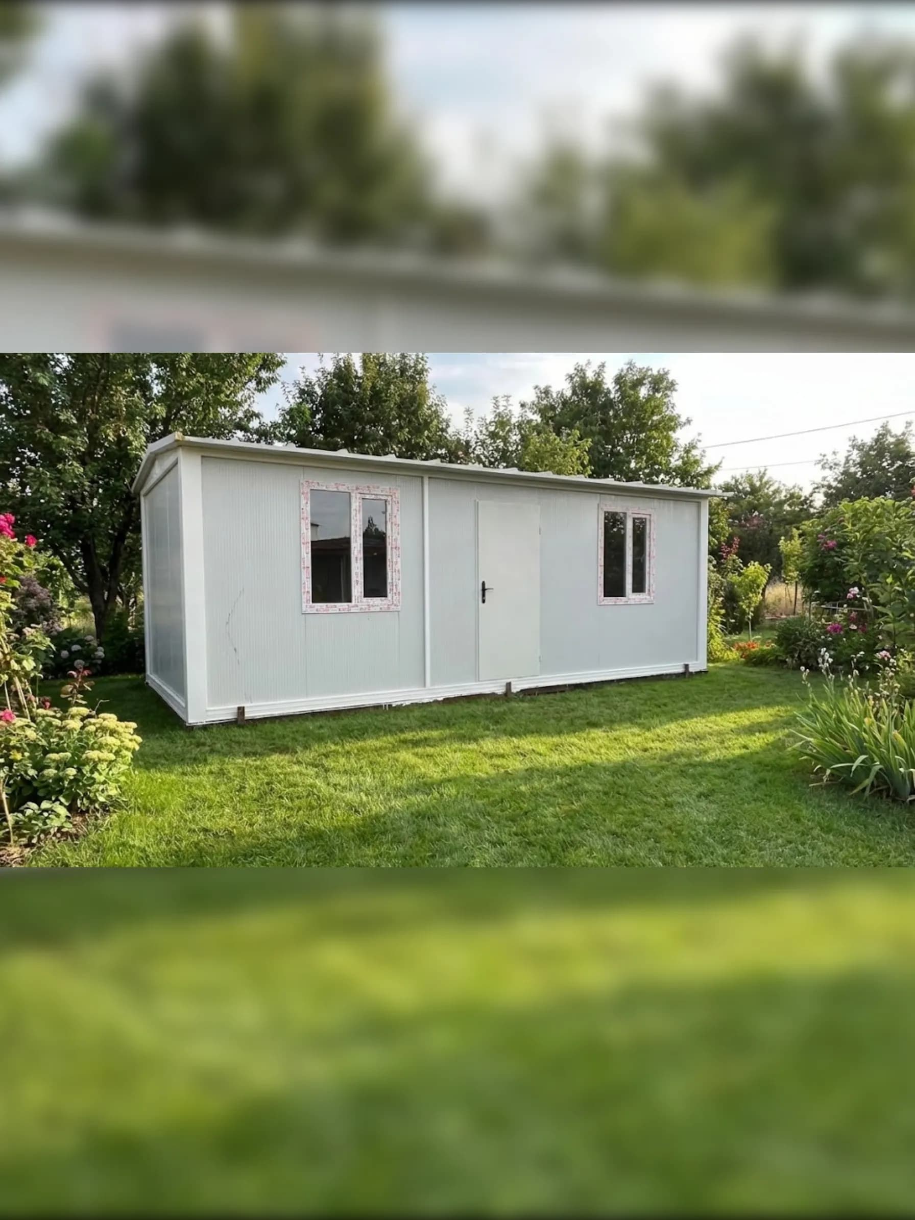 7x3 (21m2) Beşik Çatı Prefabrik Konteyner Ev - Ofis