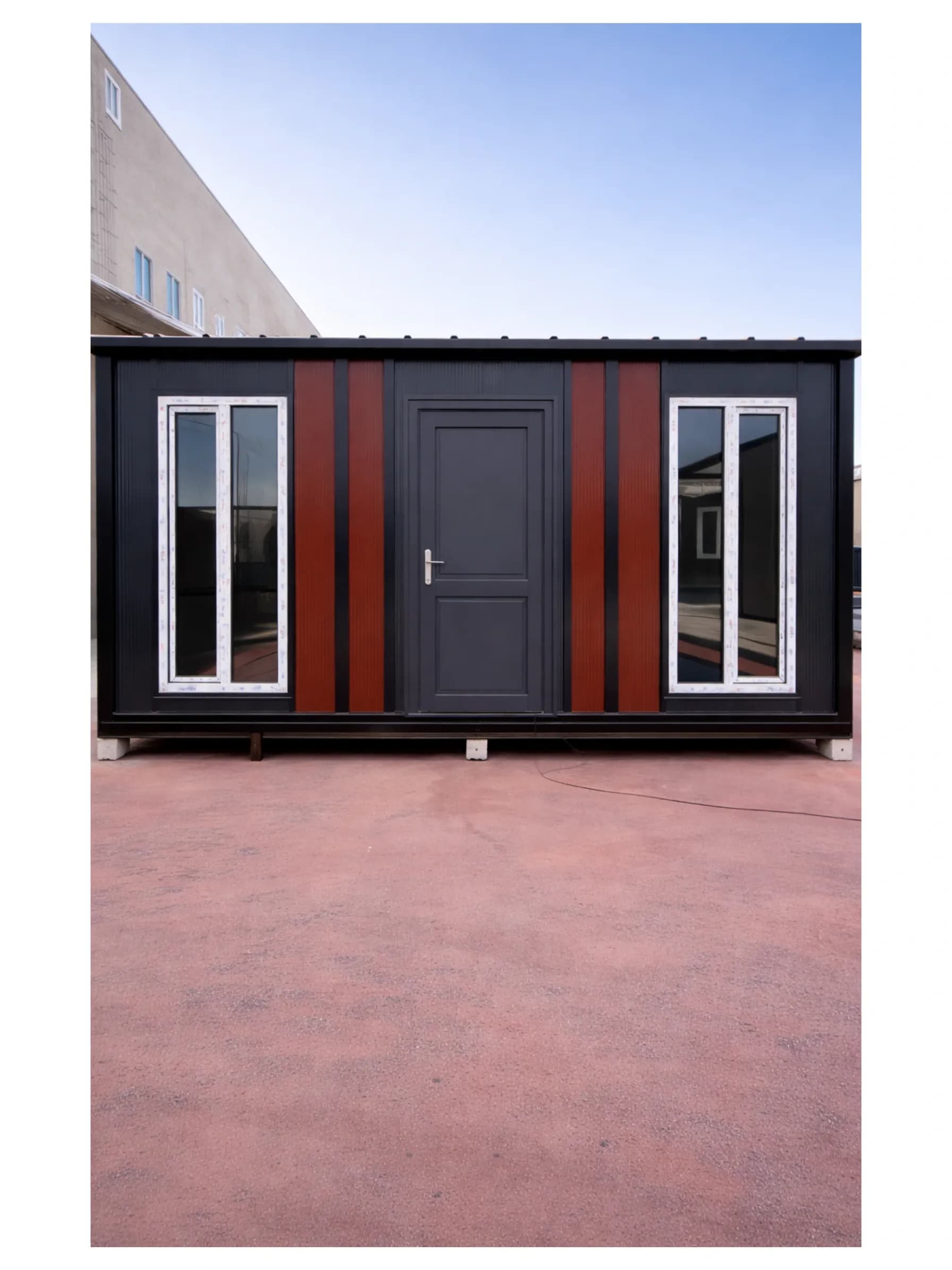 7x3 (21m2) Beşik Çatı Premium Prefabrik Konteyner Ev - Ofis