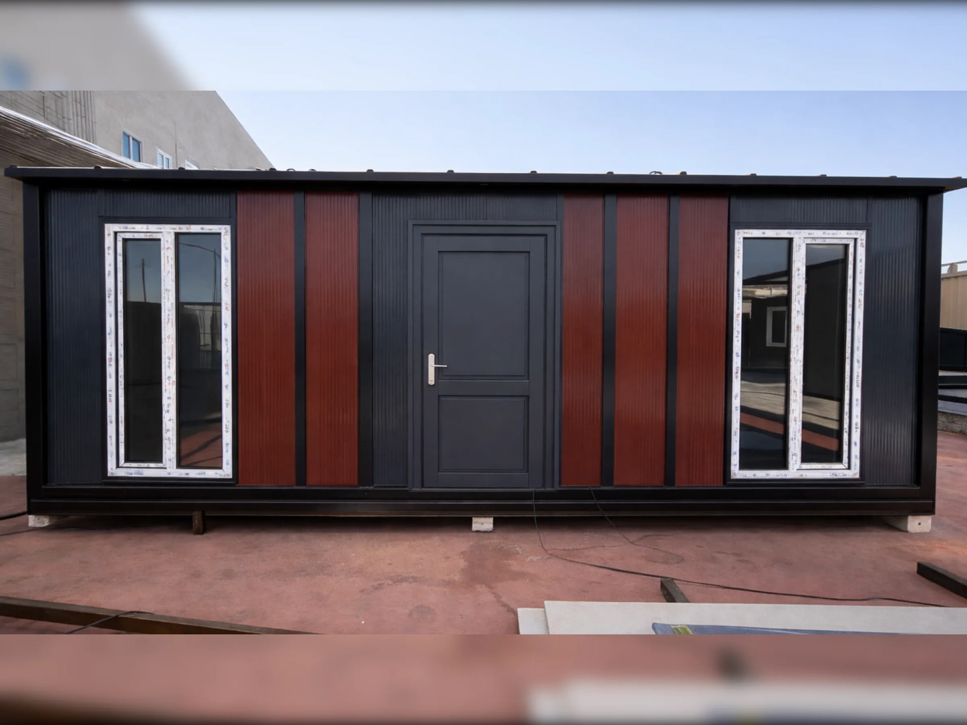 21 m2 premium konteyner ofis modern dış görünüm