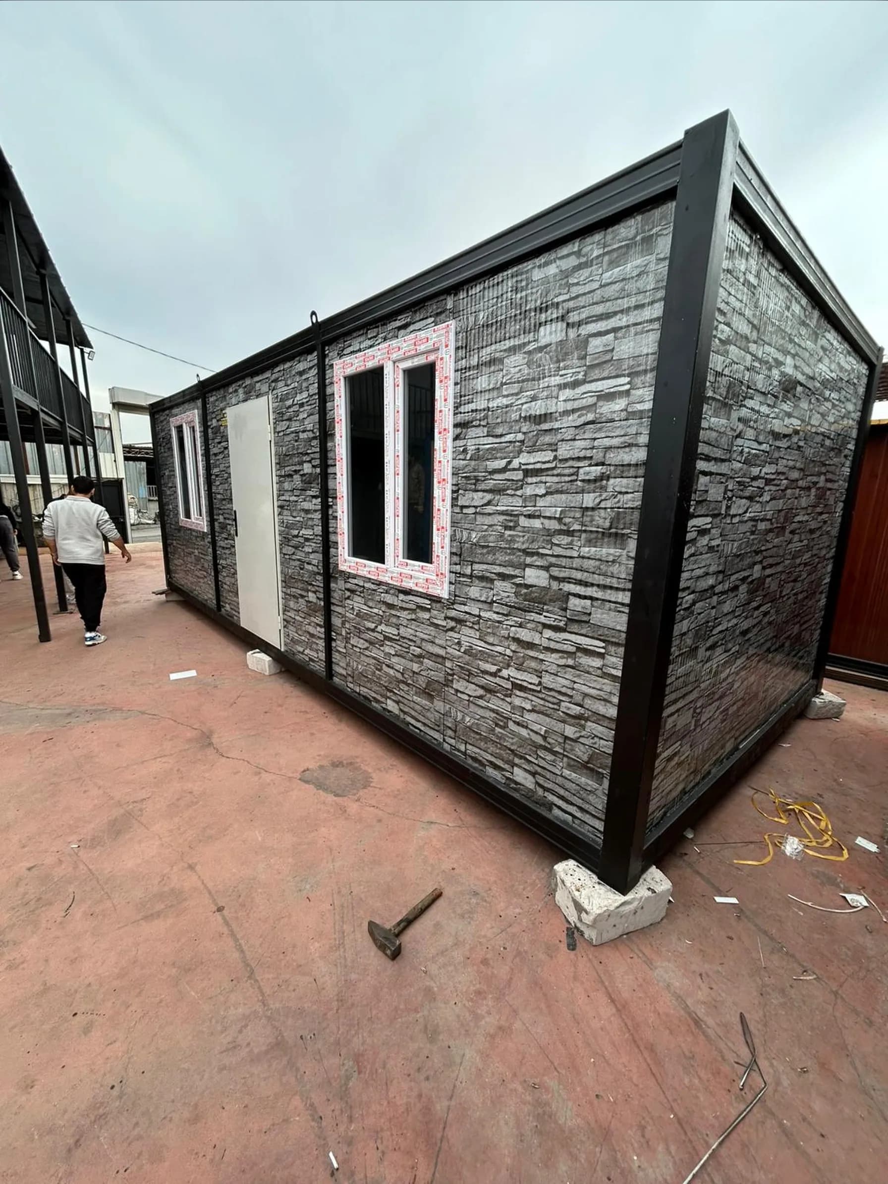 7x3 (21m2) Düz Çatı Prefabrik Konteyner Ev - Ofis