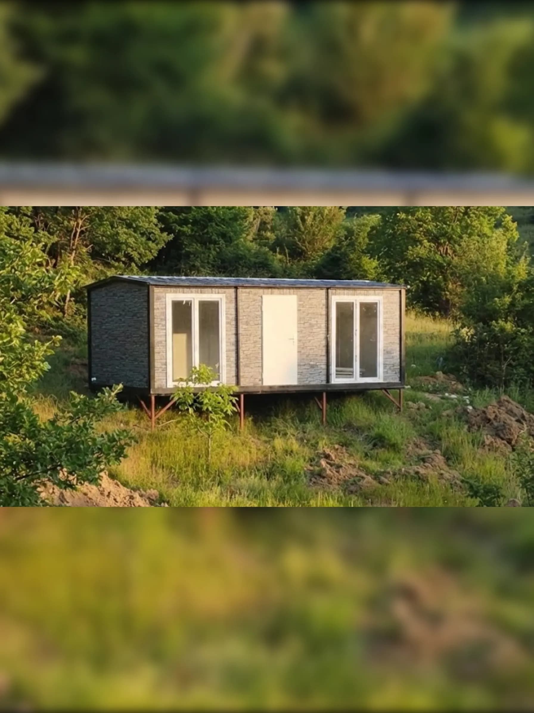 7x3 (21m2) Beşik Çatı 1+1 Prefabrik Konteyner Ev - Ofis