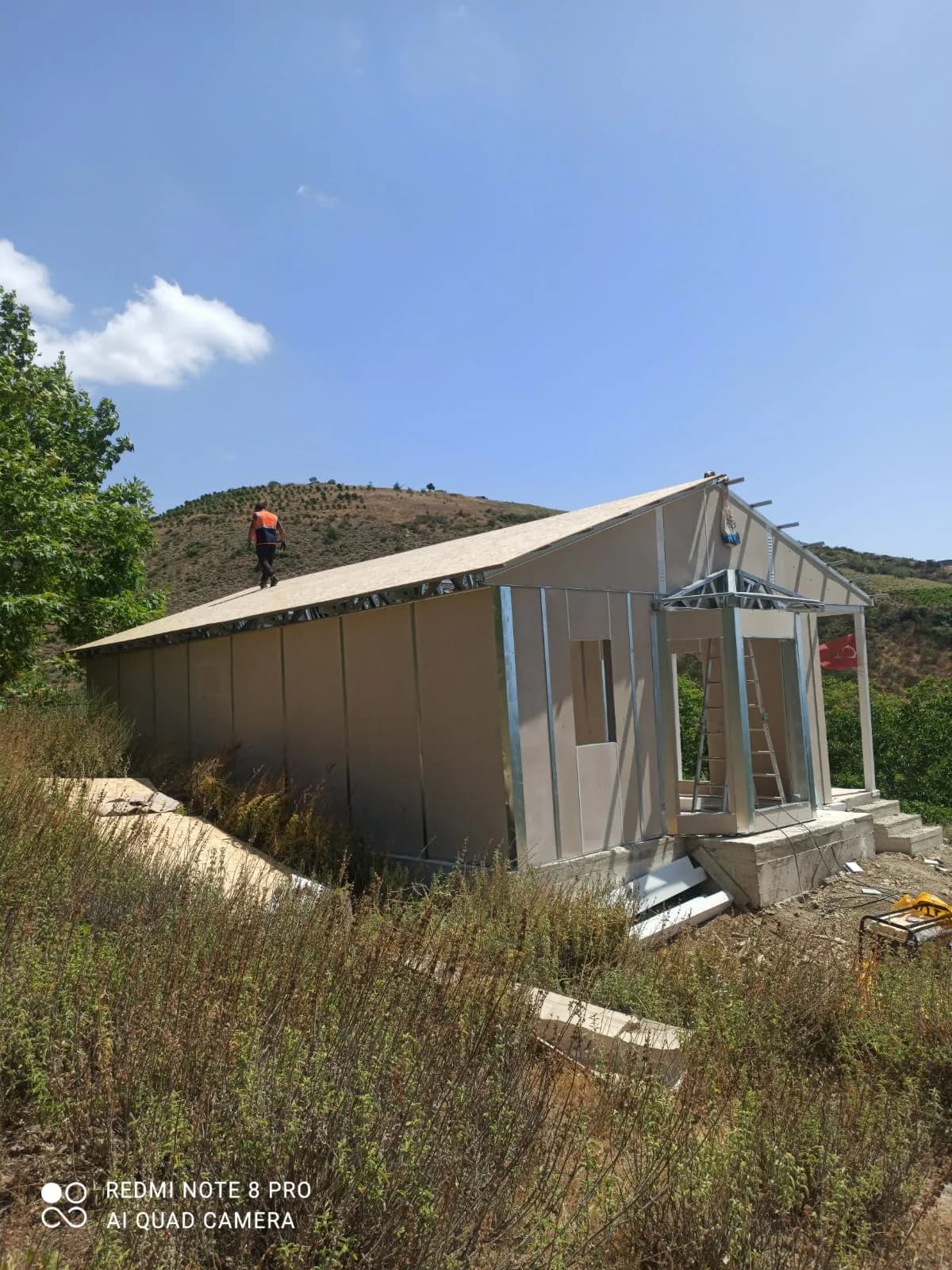 80m² Çatalca Şarkköy 3+1 Kubbe Detaylı Prefabrik Villa Projesi görsel 2