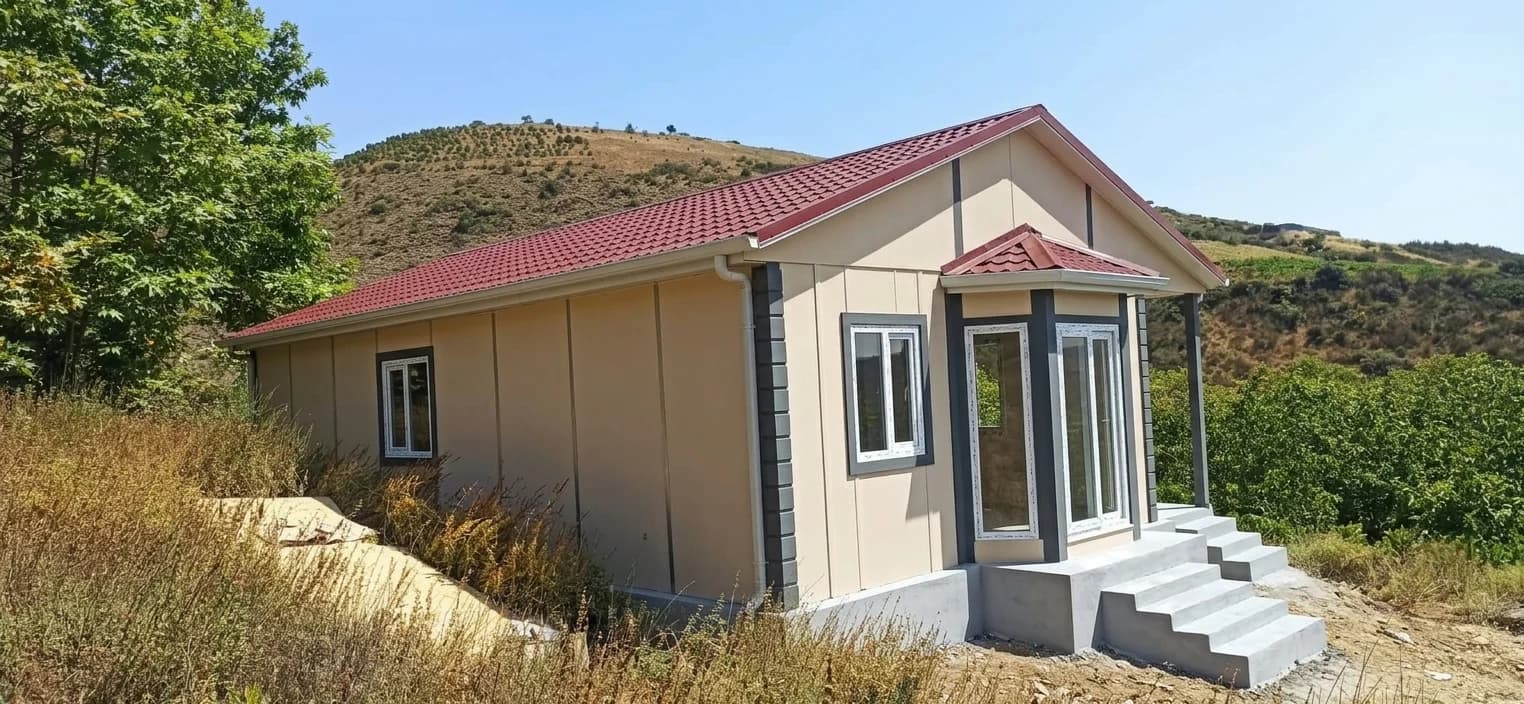 80m² Çatalca Şarkköy 3+1 Kubbe Detaylı Prefabrik Villa Projesi