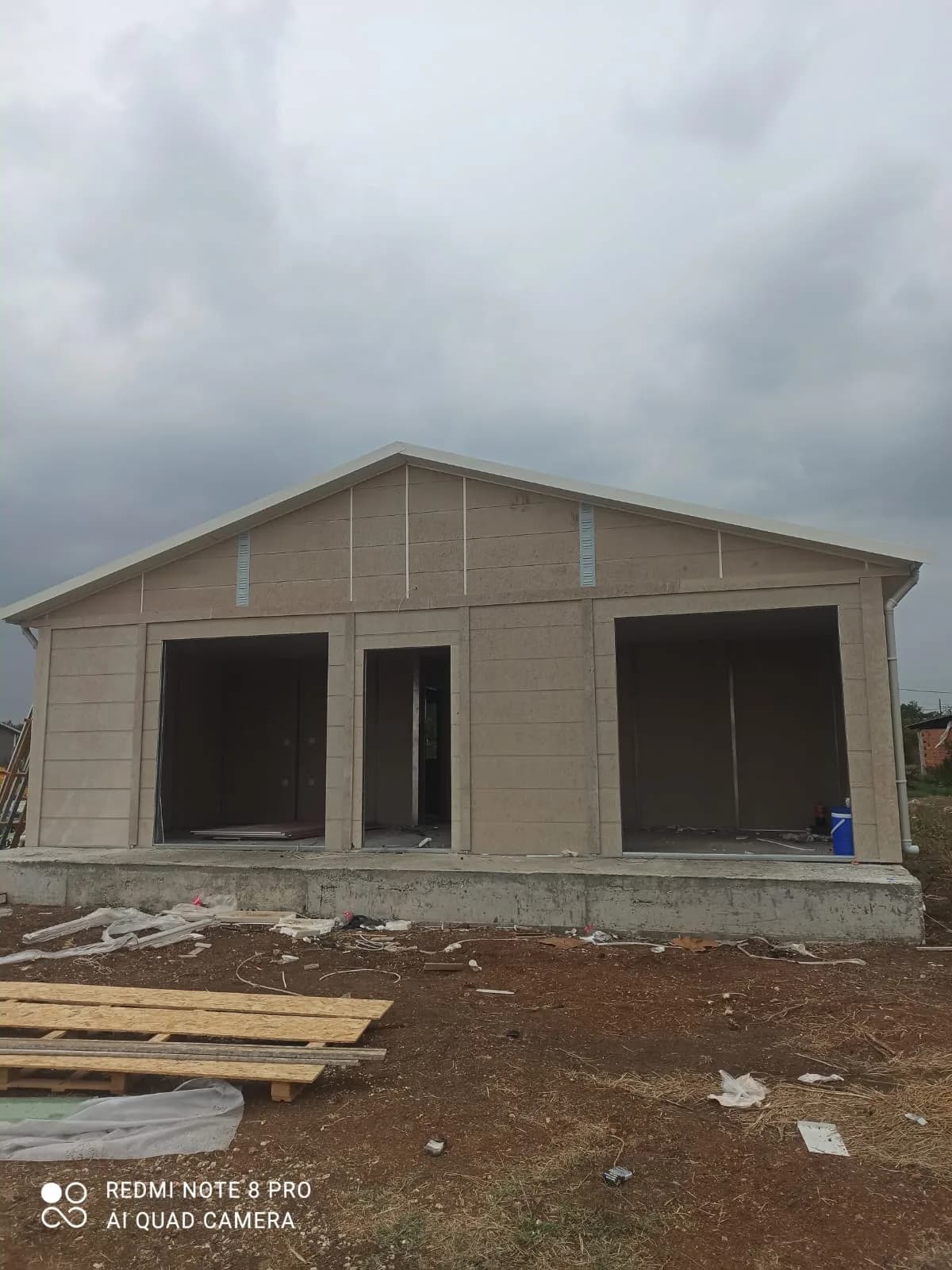 85m² Kırklareli Vize Fugalı Metal Kiremit Çatılı Prefabrik Konut Projesi görsel 2