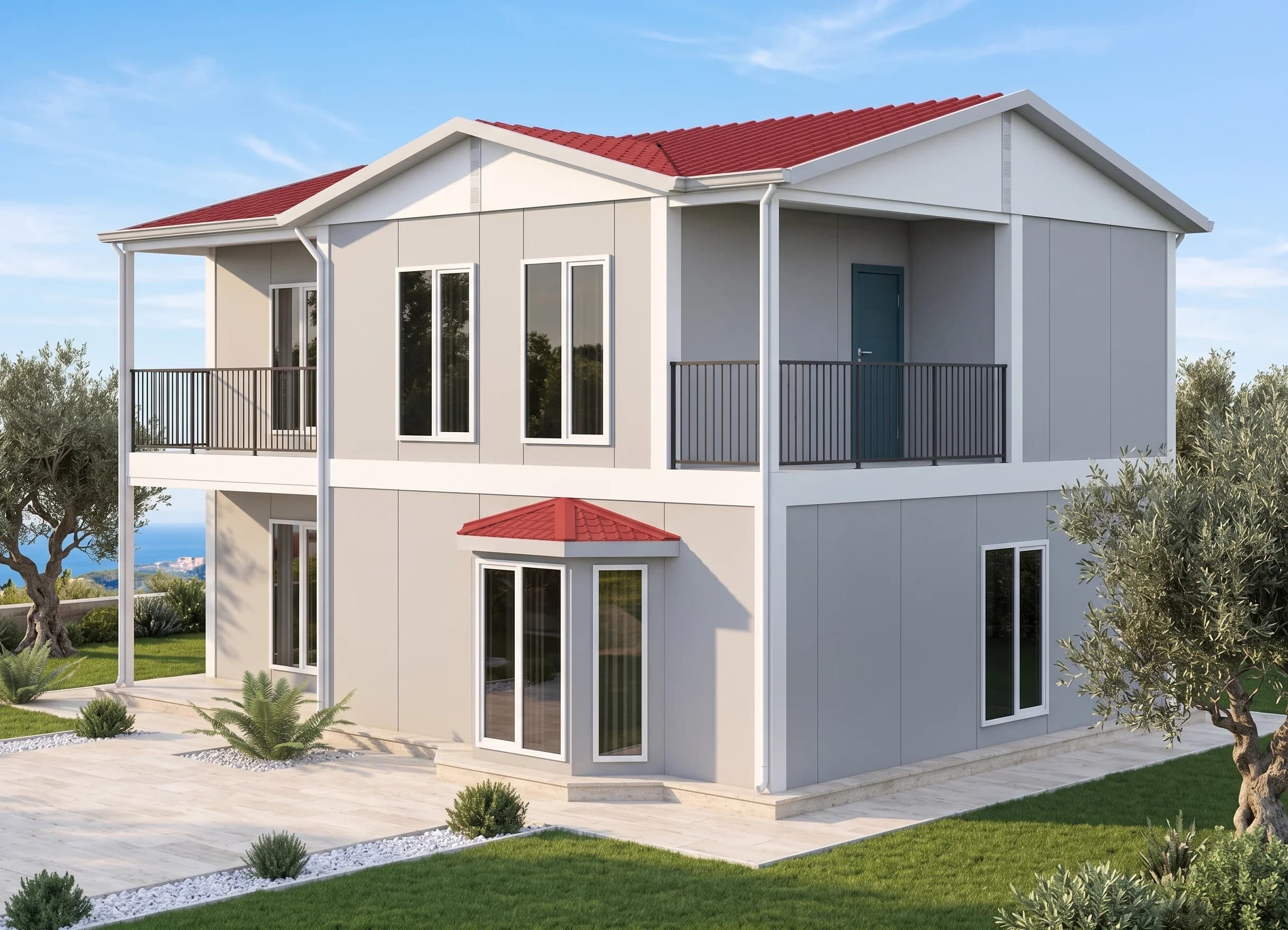 Çift Katlı Prefabrik 155m2 - Görsel 1